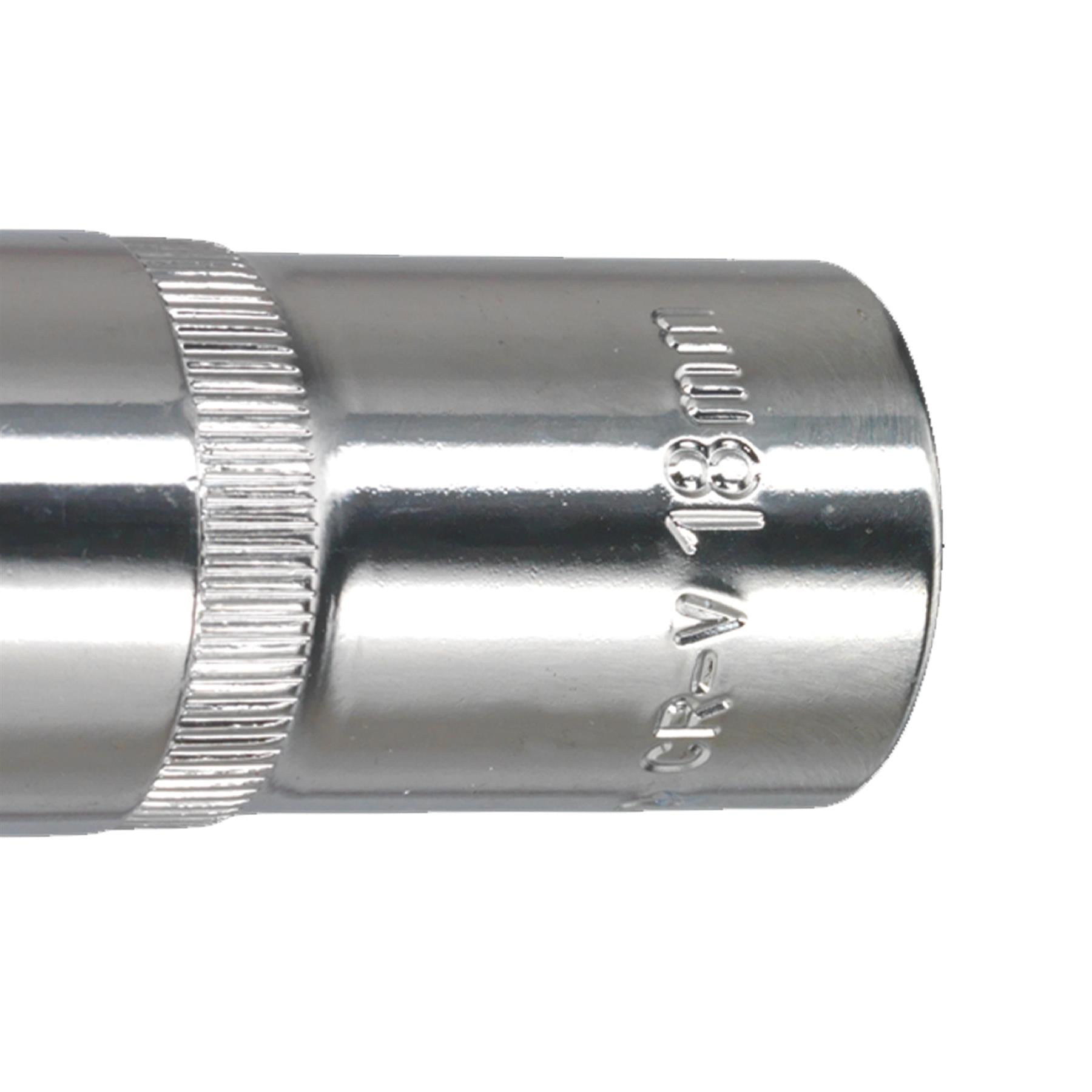 Sealey WallDrive Socket 18mm Deep 1/2"Sq Drive Fully Polished