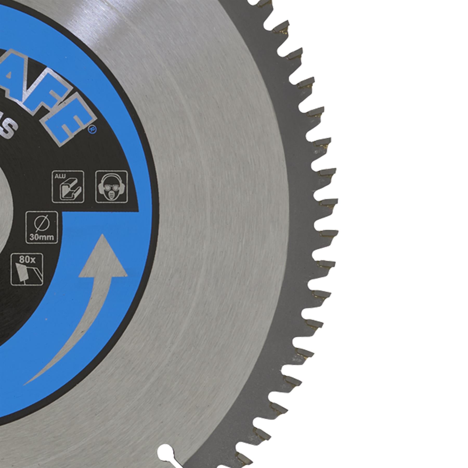 Sealey 25080/Ali 80tpu 250 x 30mm Aluminium Circular Saw Steel Cutting Blade