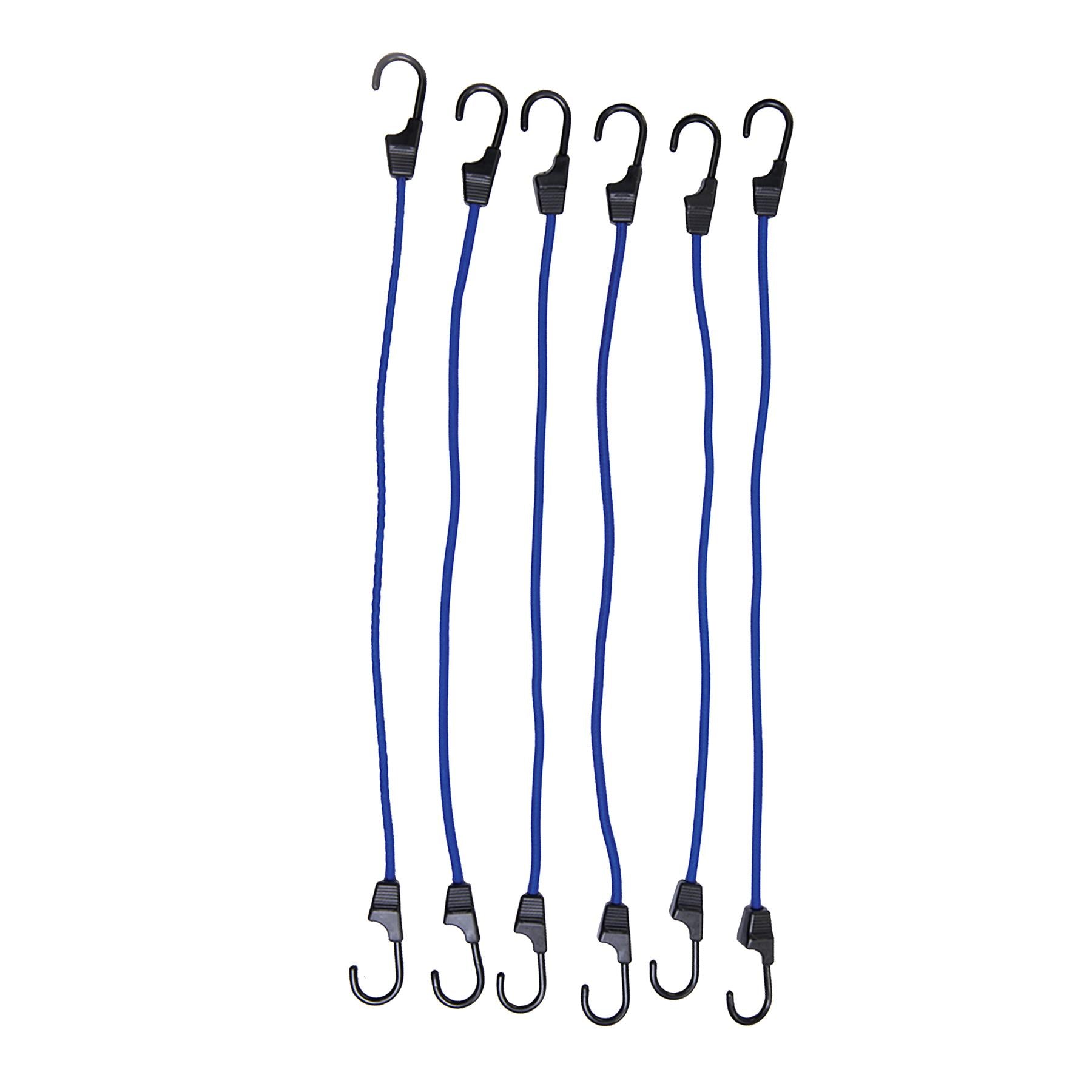 Bungee Cords 600mm Strong 6Pk Secure Luguage Load In Car Vans Bicycle Racks