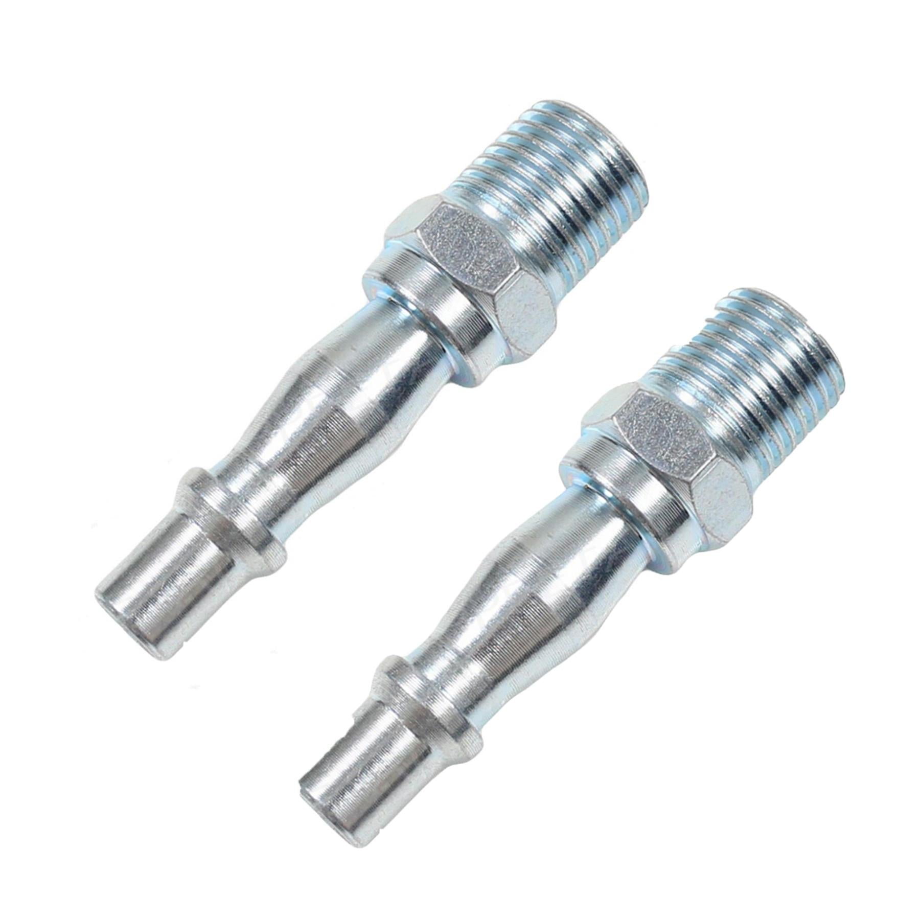 Air Line Fittings Hose Compressor Coupler Connector 1/4" BSP Male Pack of 2