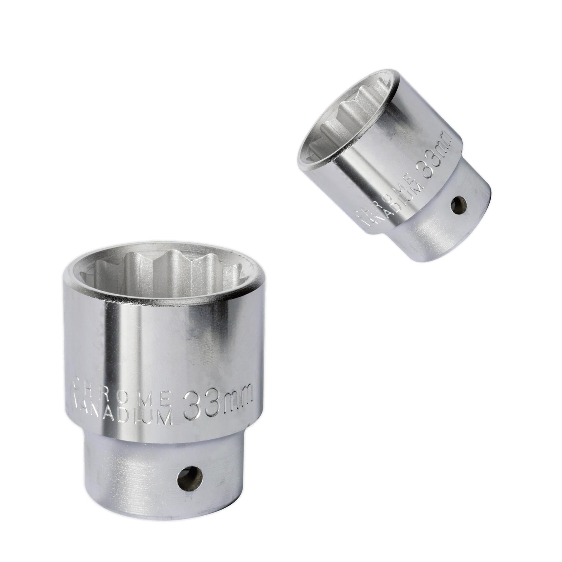 Sealey WallDrive Socket 33mm 3/4"Sq Drive