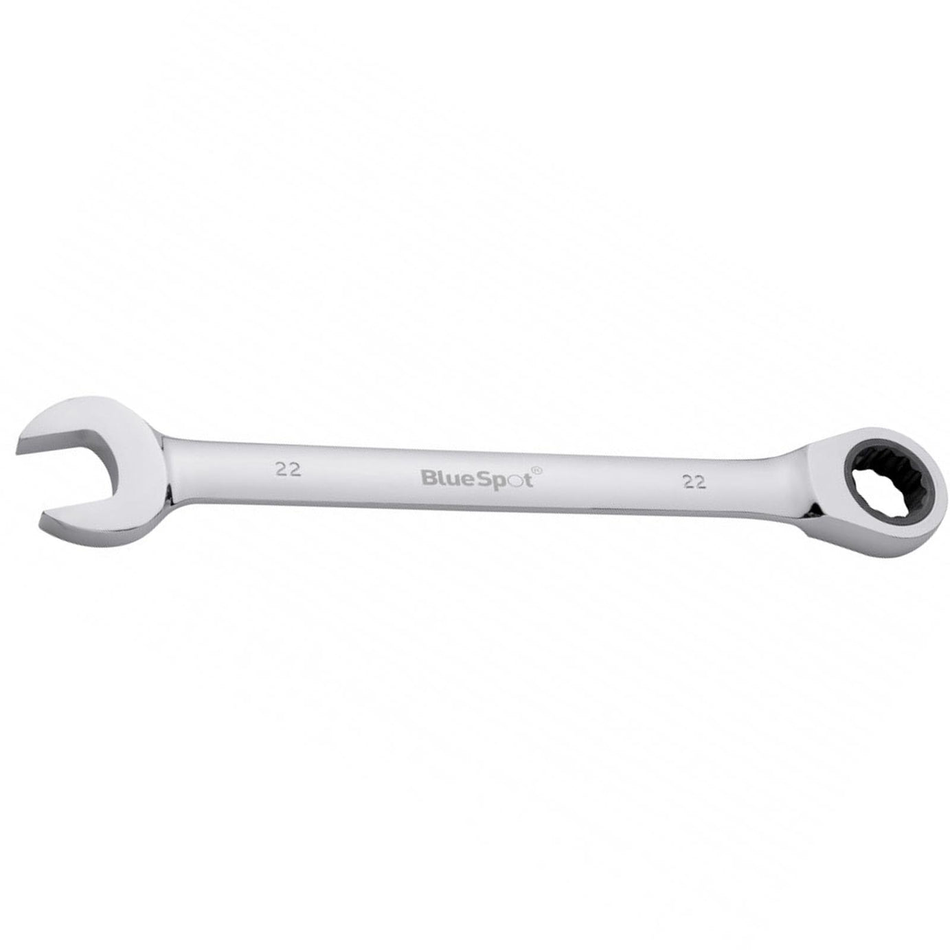 BlueSpot Fixed Head Ratchet Spanner 22mm Metric Chrome Vanadium Spanner