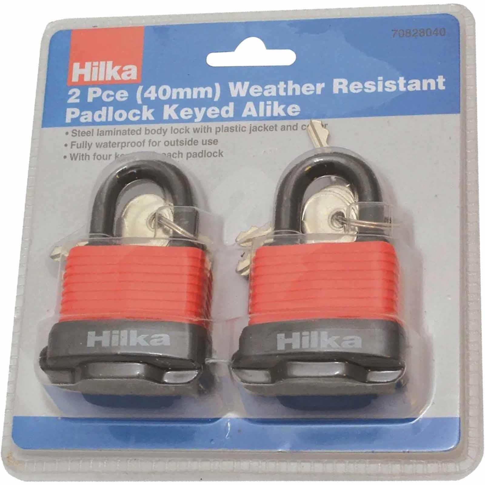Weather Resistant Padlock Set