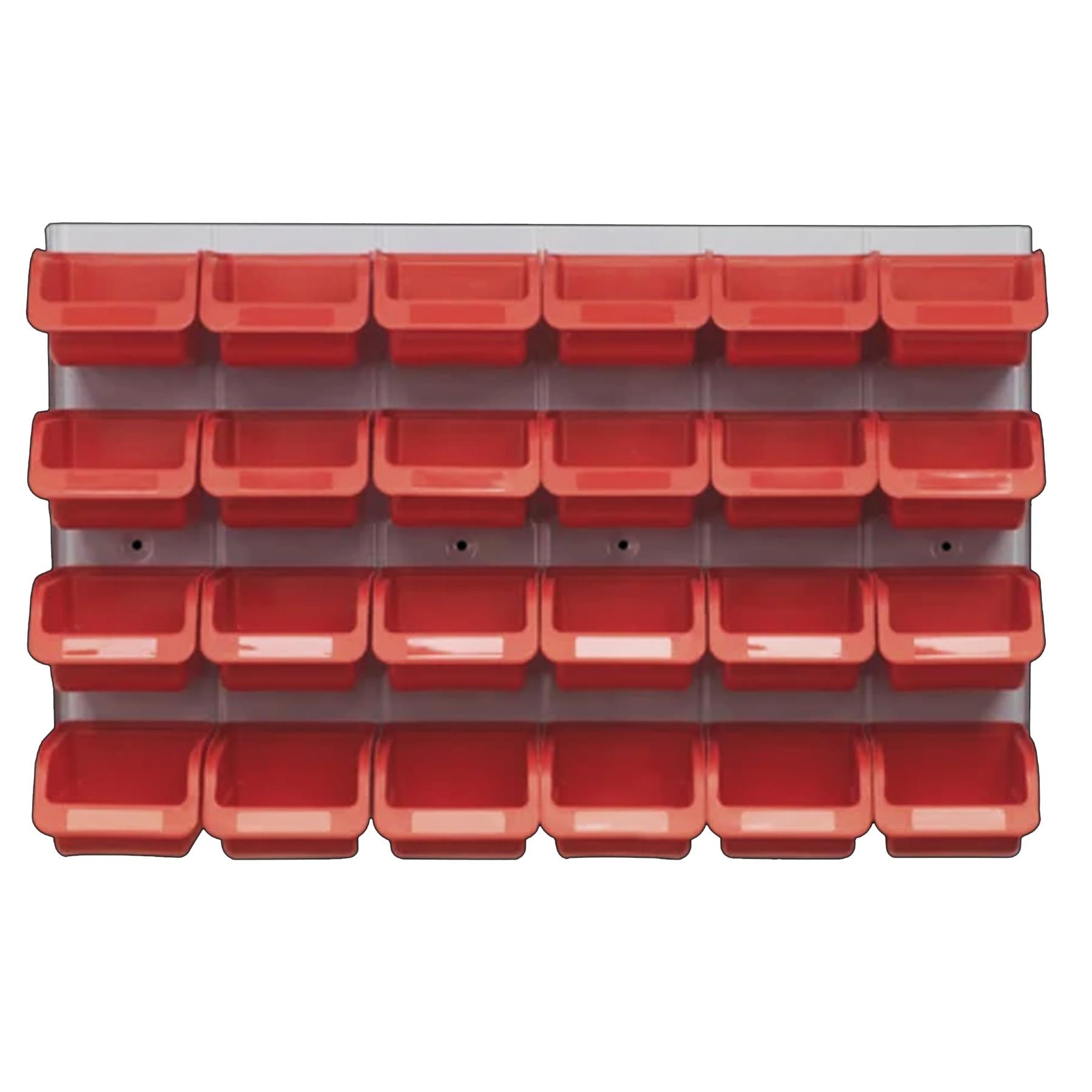 Sealey Bin & Panel Combination 24 Bins - Red