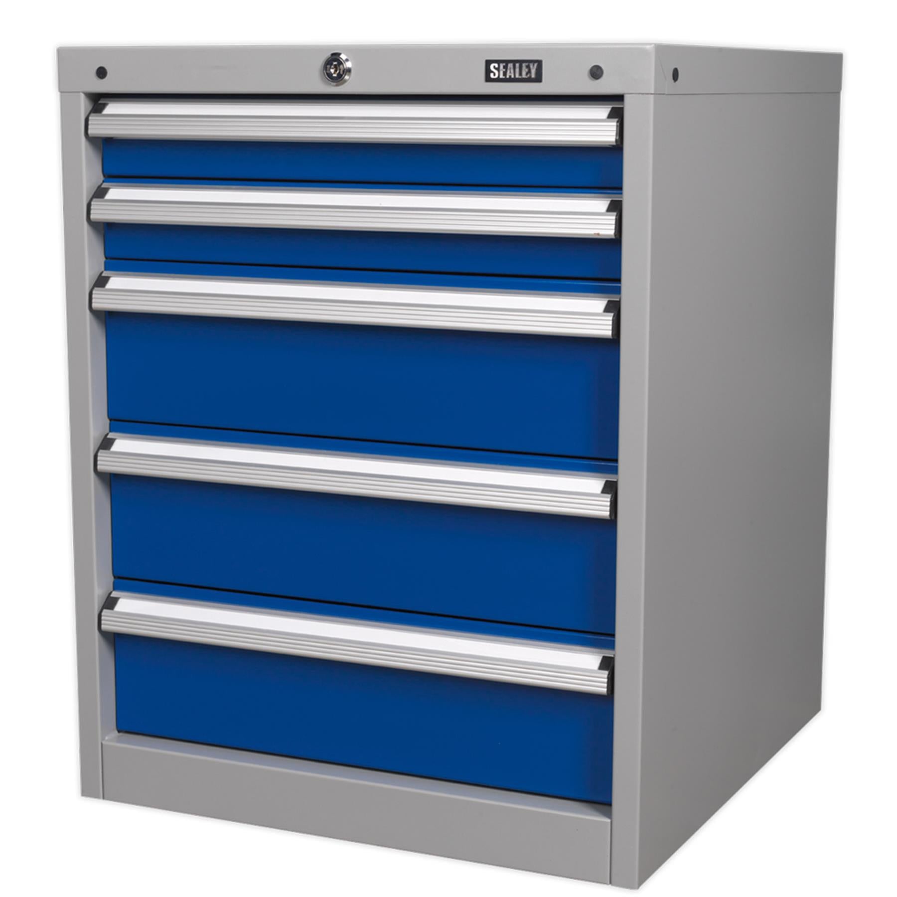 Sealey Cabinet Industrial 5 Drawer with a safety locking catch