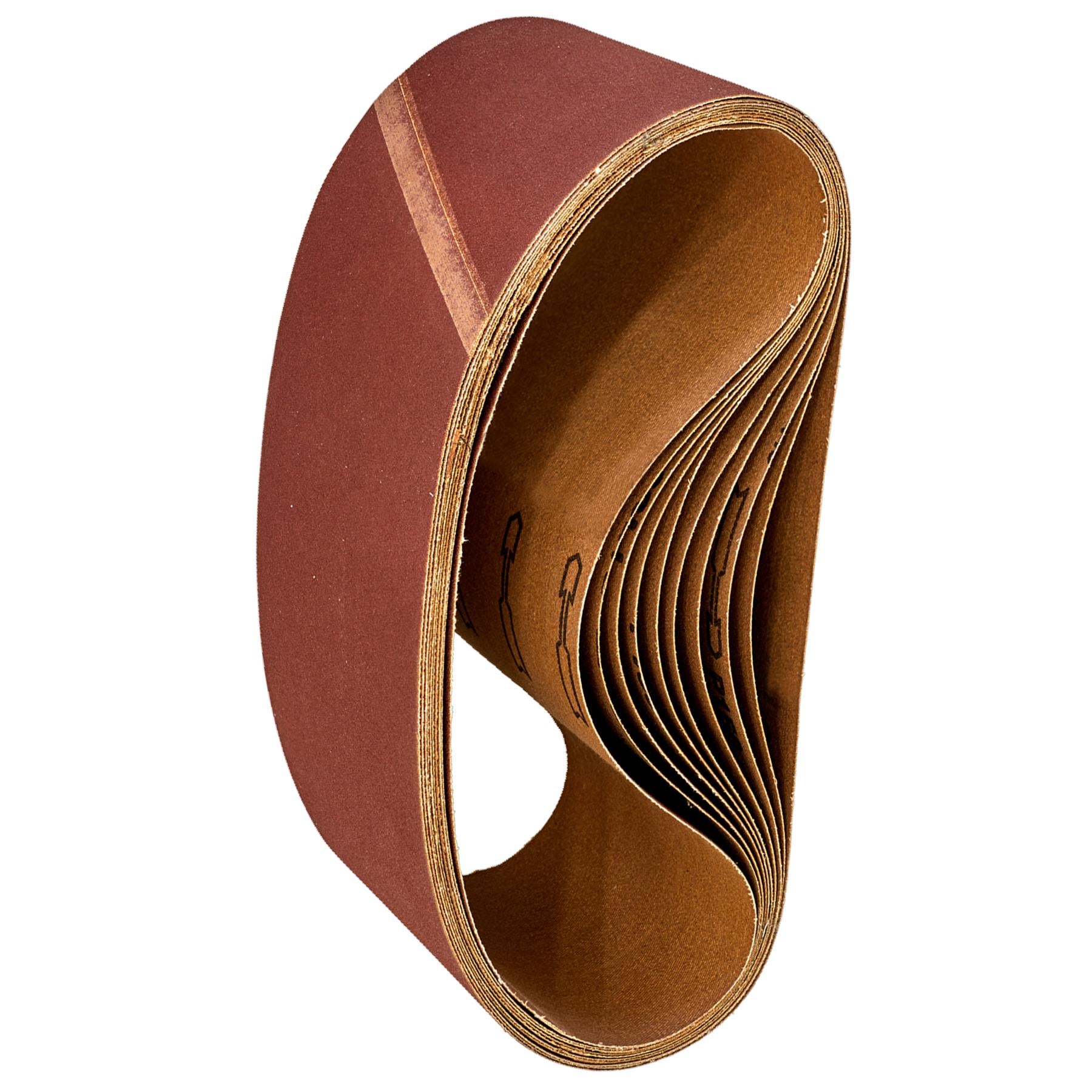 Sanding Belt 100 x 620mm 120Grit - Pack of 10.Aluminium oxide resin bonded Sealey