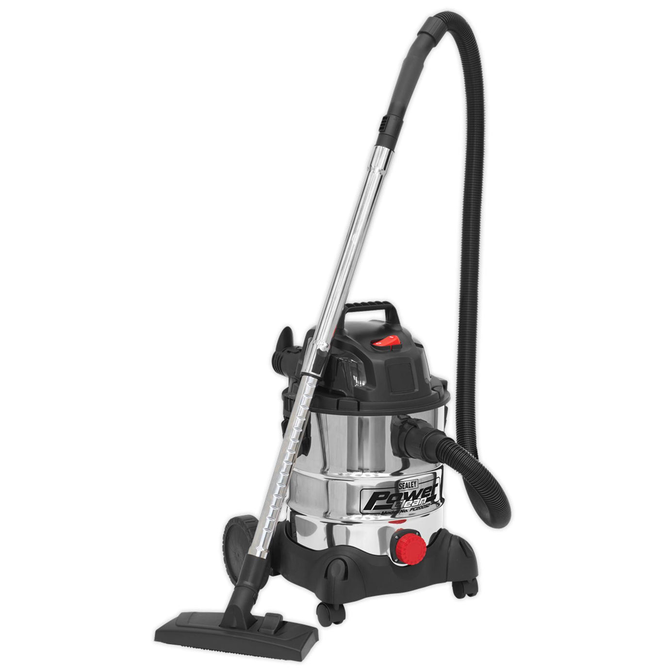 Sealey Vacuum Cleaner Industrial Wet & Dry 20L 1250W Stainless