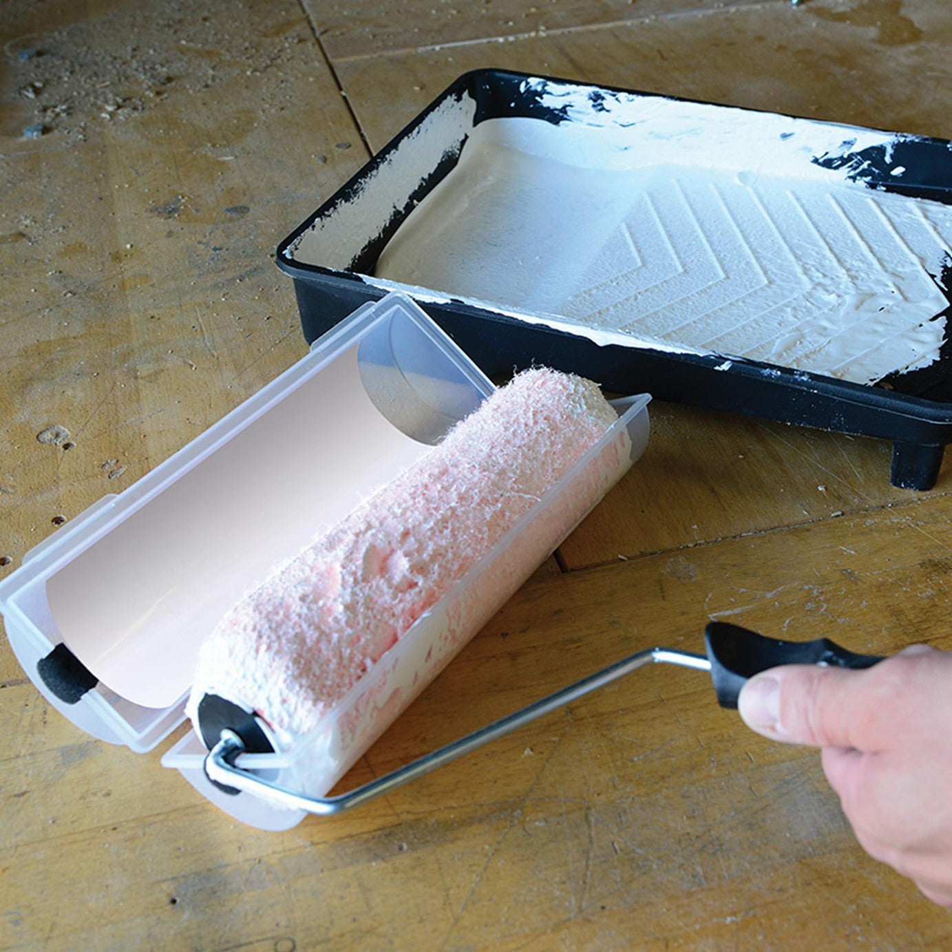 Paint Roller Cover 230mm (9") Airtight Seal Prevents Paint Rollers From Drying