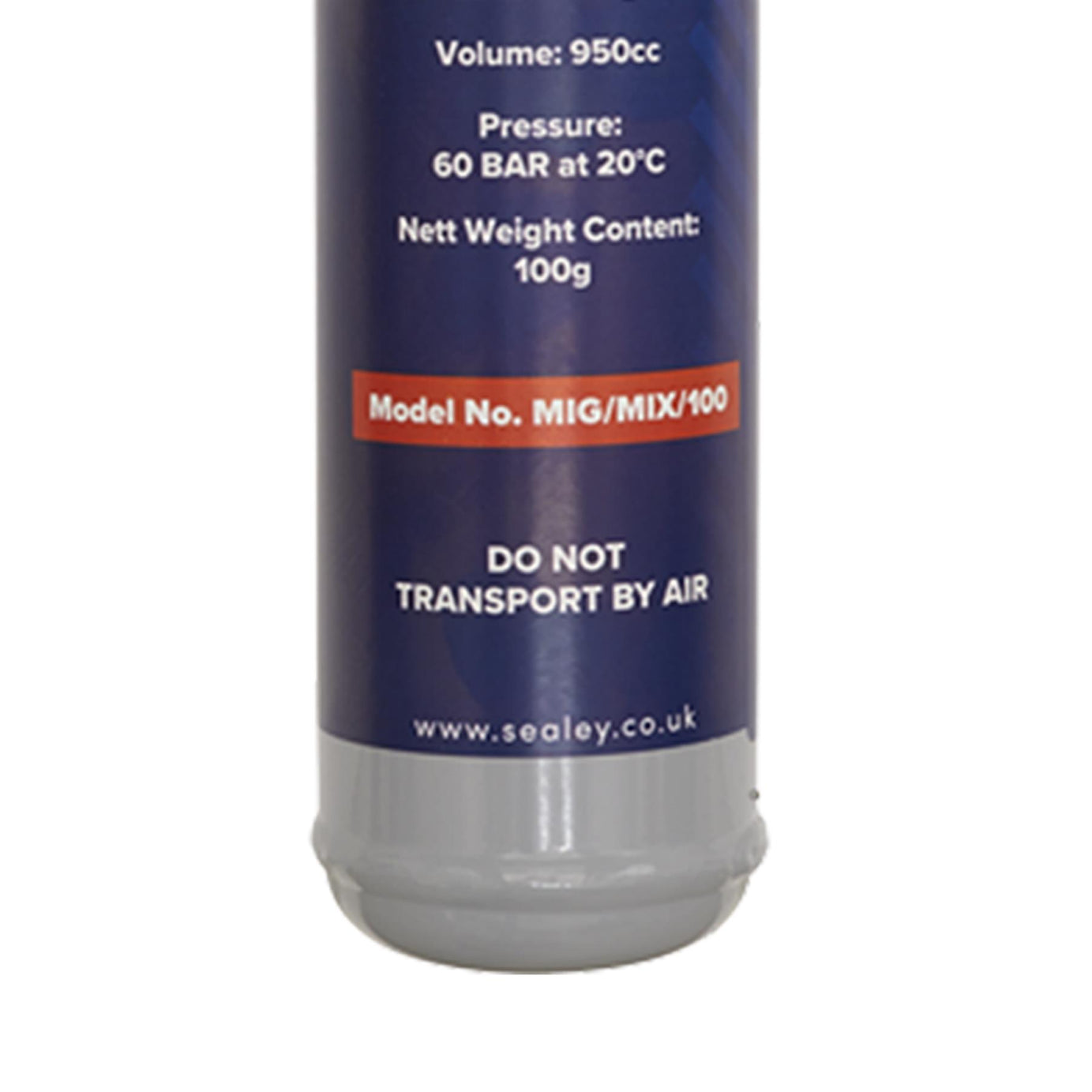 Sealey Gas Cylinder Disposable Carbon Dioxide/Argon 100g - Box of 12