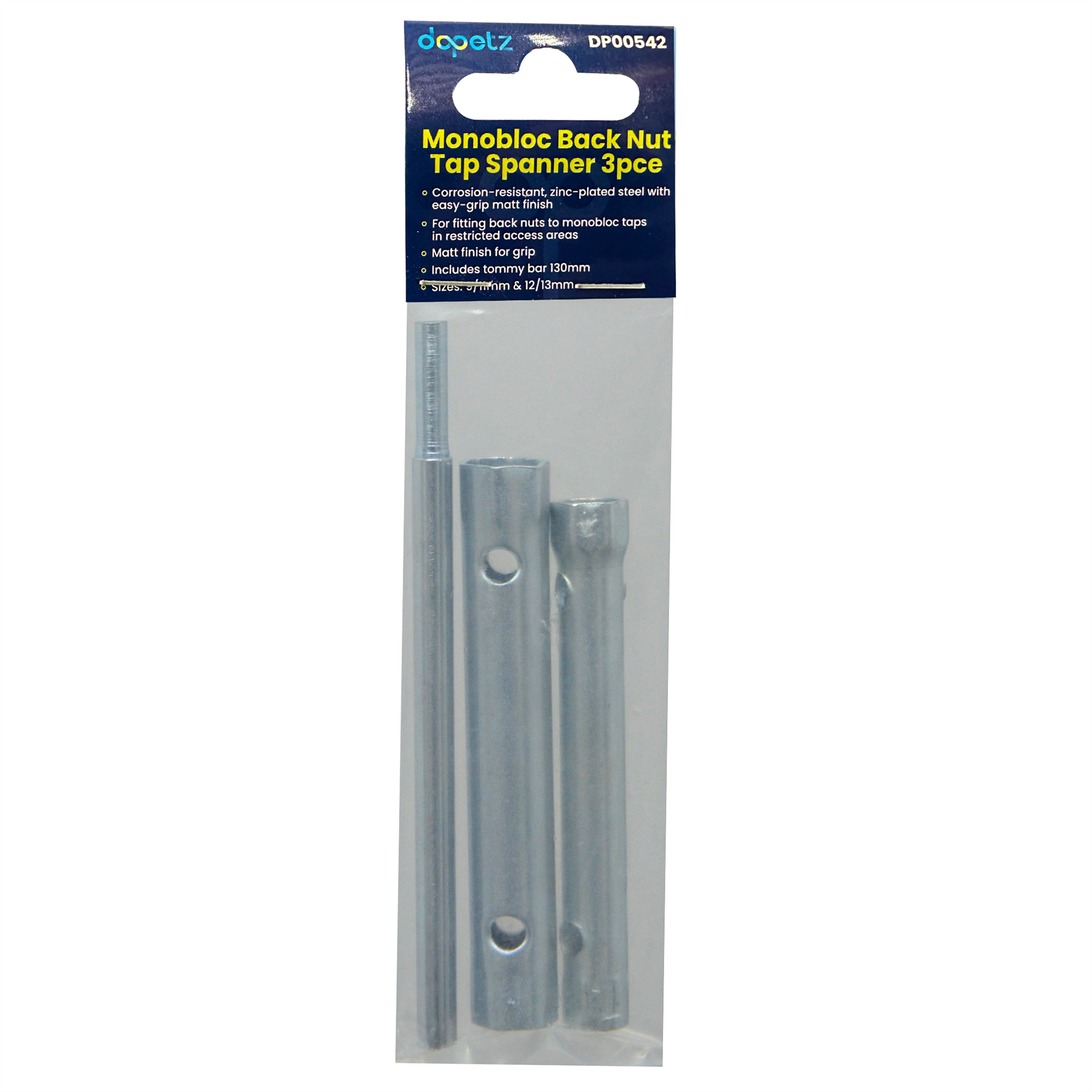 Monoblock Tap Back Nut Spanner 2 Piece Set 9mm-13mm Monobloc