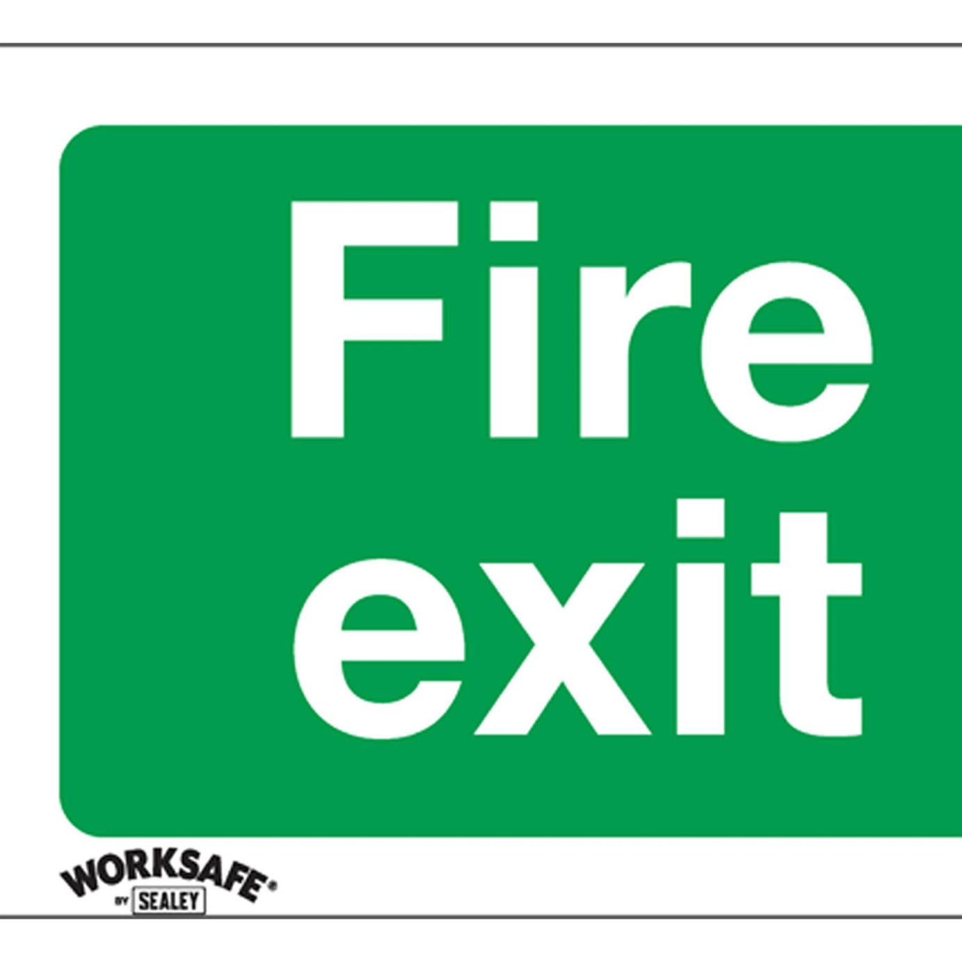 Safe Conditions Safety Sign - Fire Exit (Down) - Rigid Plastic