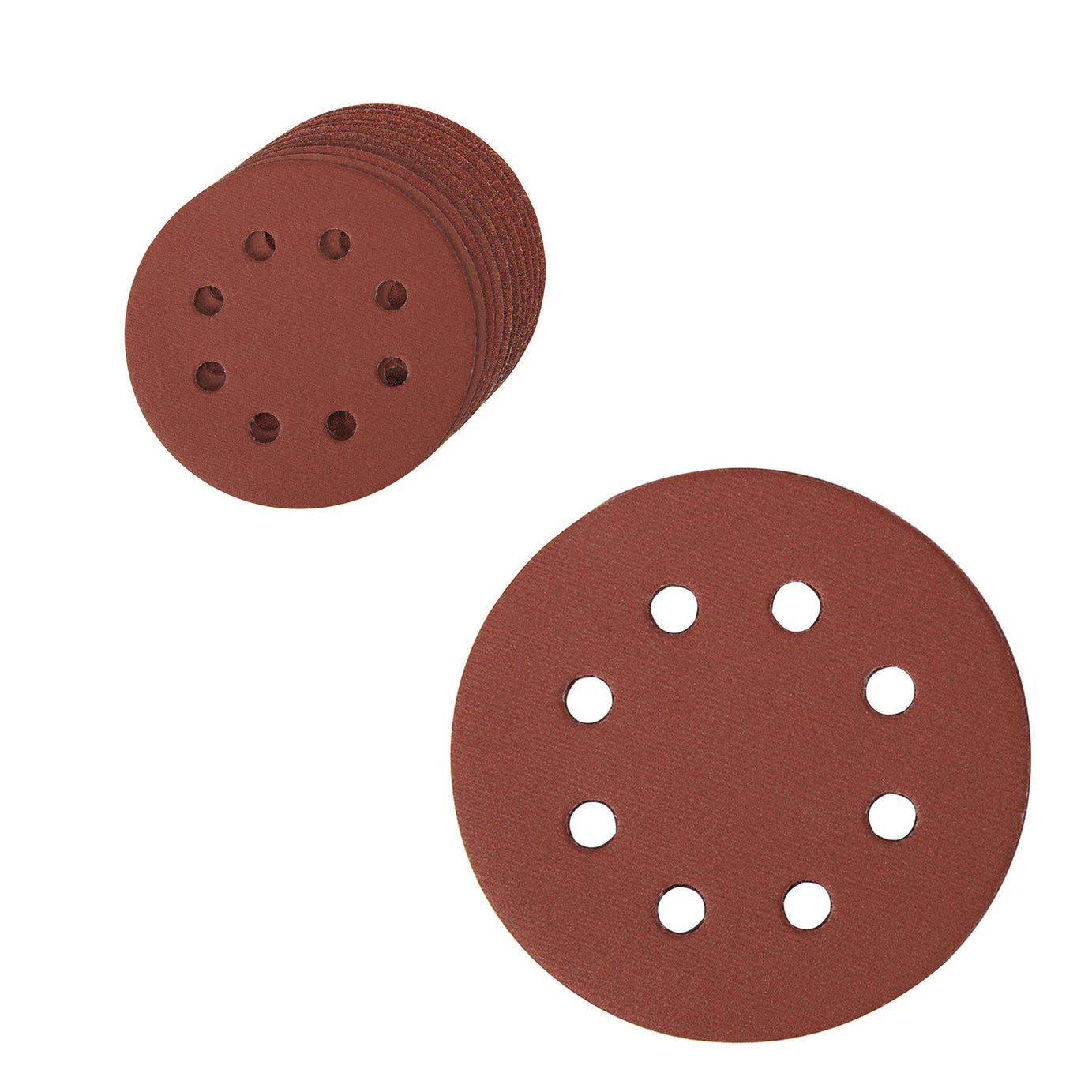 Hook & Loop Punched Disc 115mm 10Pk 4 X 60G, 2 X 80G, 2 X 120G & 2 X 240 Grit