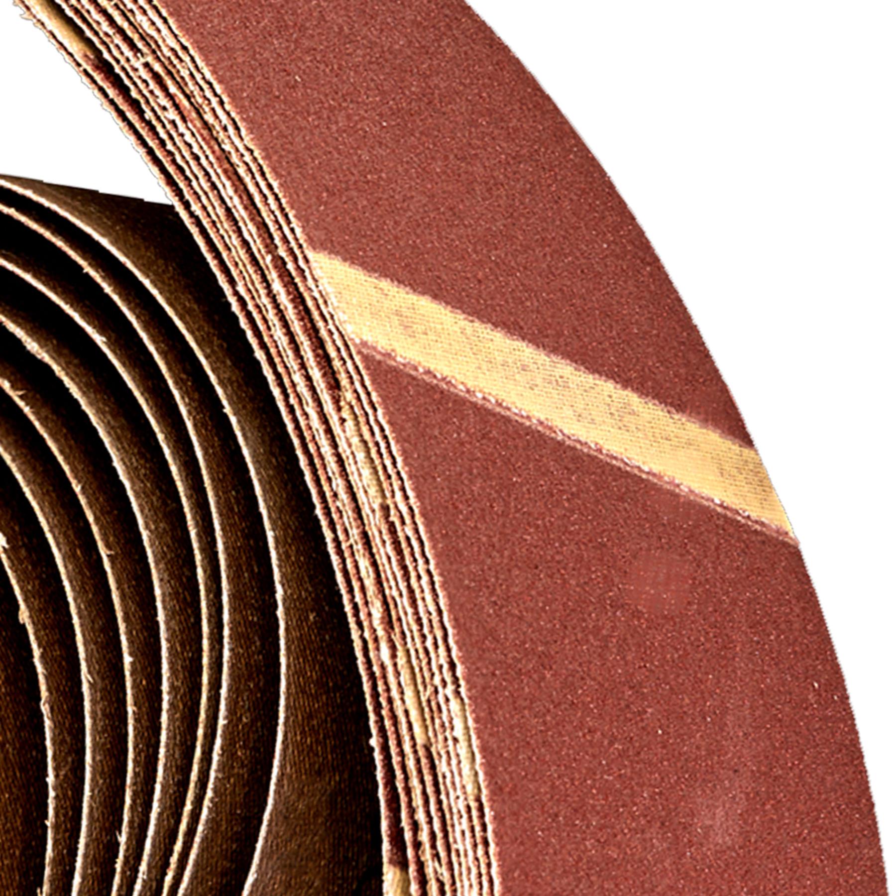 Sanding Belt 75 x 533mm 120Grit - Aluminium oxide   Pack of 10 Sealey