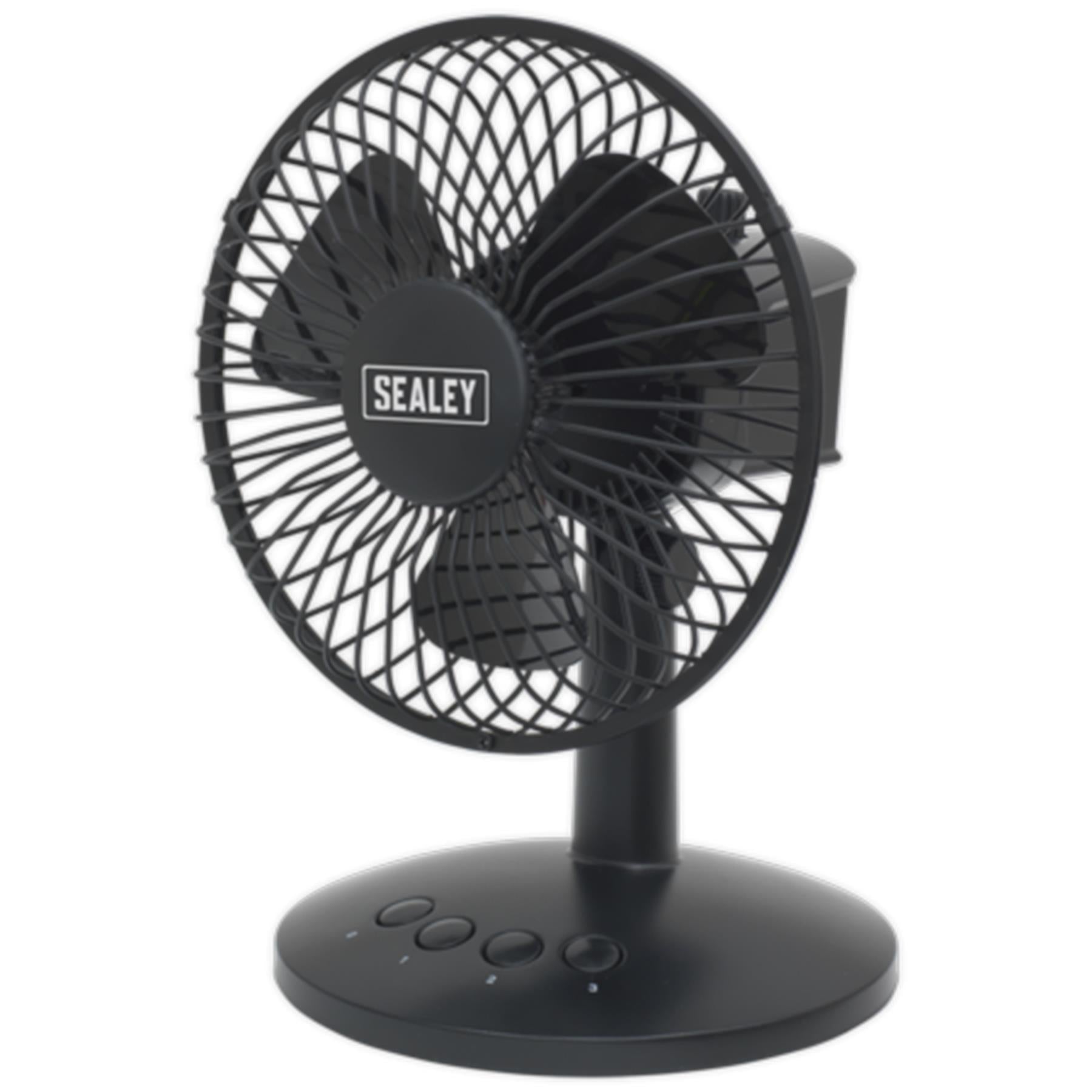 Sealey Oscillating USB Desk Fan 3-Speed 6"