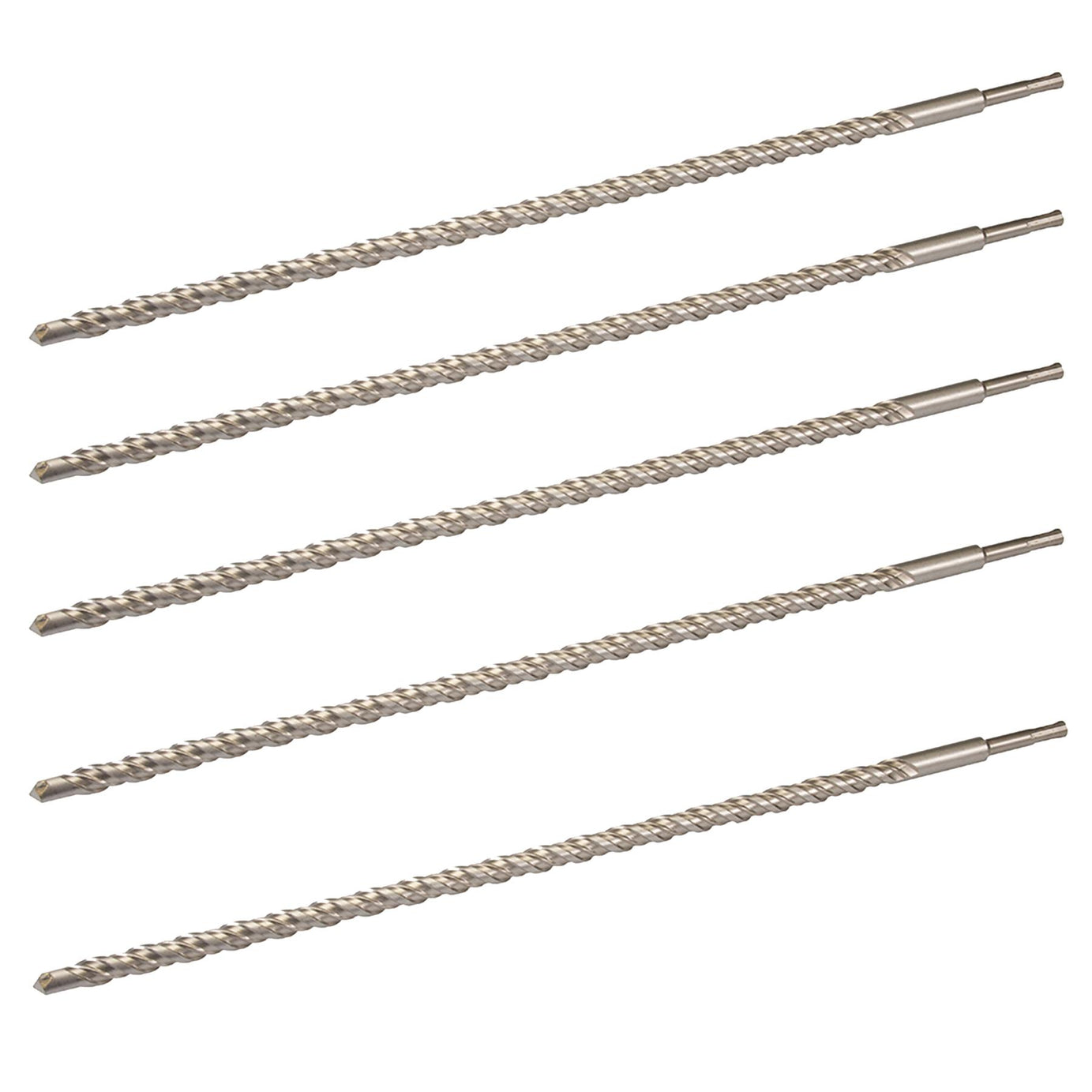 5 x SDS+ PLUS MASONRY DRILL BIT 18 x 600mm, TUNGSTEN CARBIDE TIP, FOR STONE CONCRETE BRICK