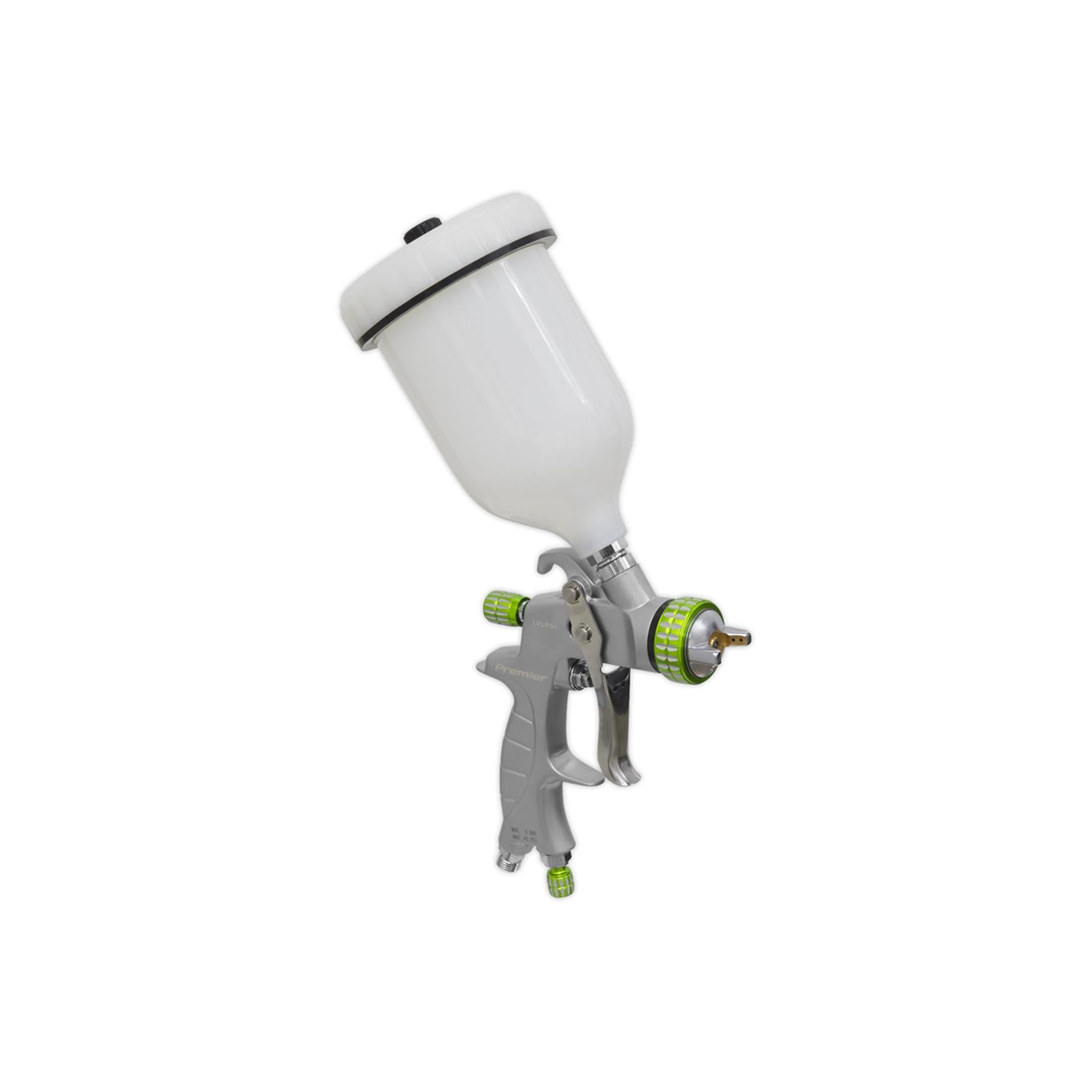 Sealey LVLP Gravity Feed Spray Gun 1.4mm Set-Up