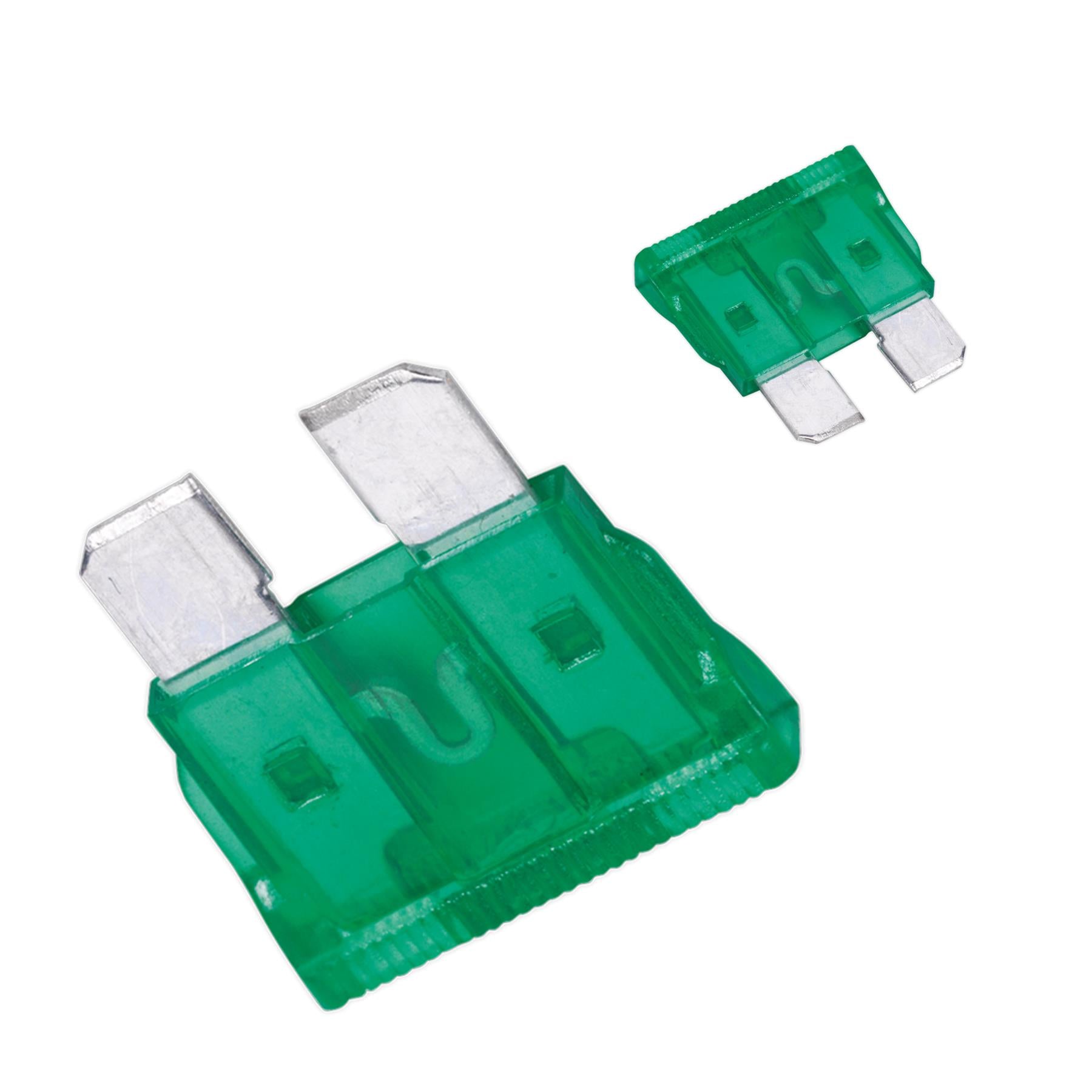 Sealey Automotive Standard Blade Fuse 30A Pack of 50