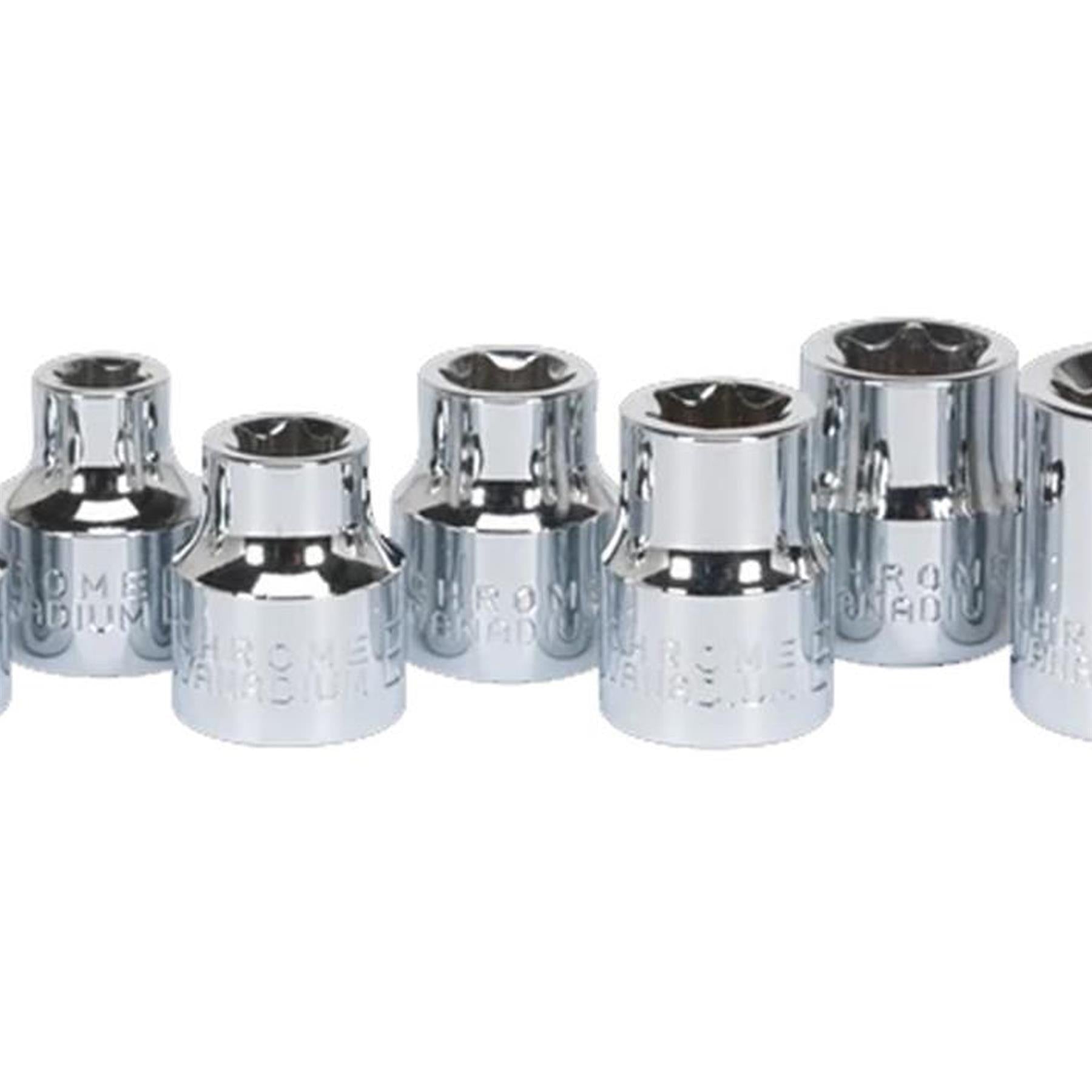 Sealey TRX-Star* Socket Set 12pc 3/8"Sq Drive E4-E20