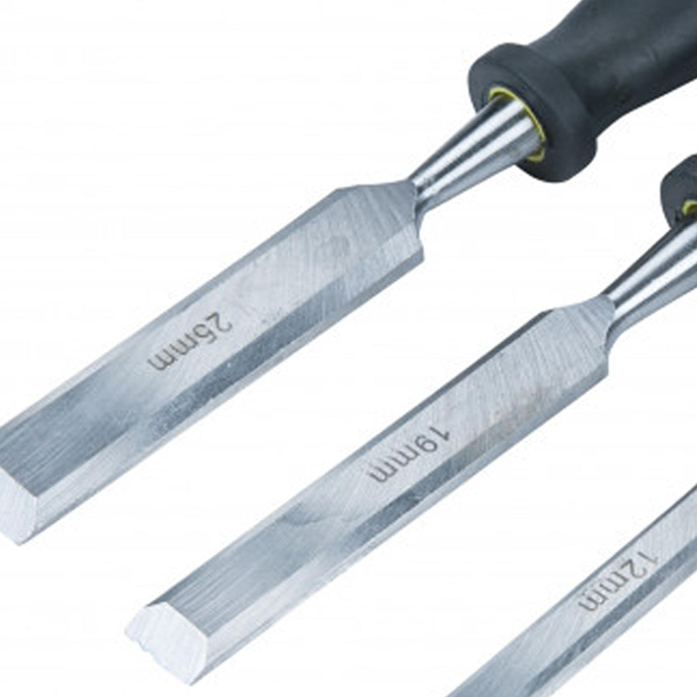 BlueSpot Wood Chisel Set 4 Wood Carving bevel edge Chisels. 25, 19, 13, 6mm