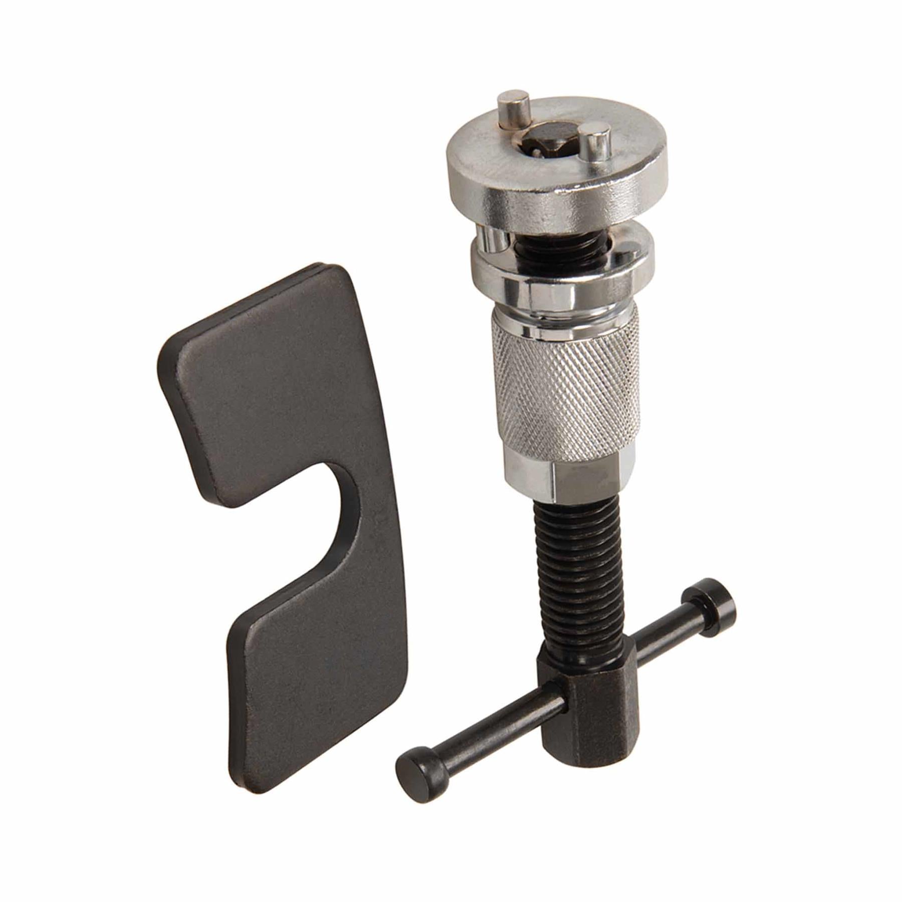 Brake Piston Wind-Back Tool Chrome Plated Double End Includes 2-Sided Adaptor