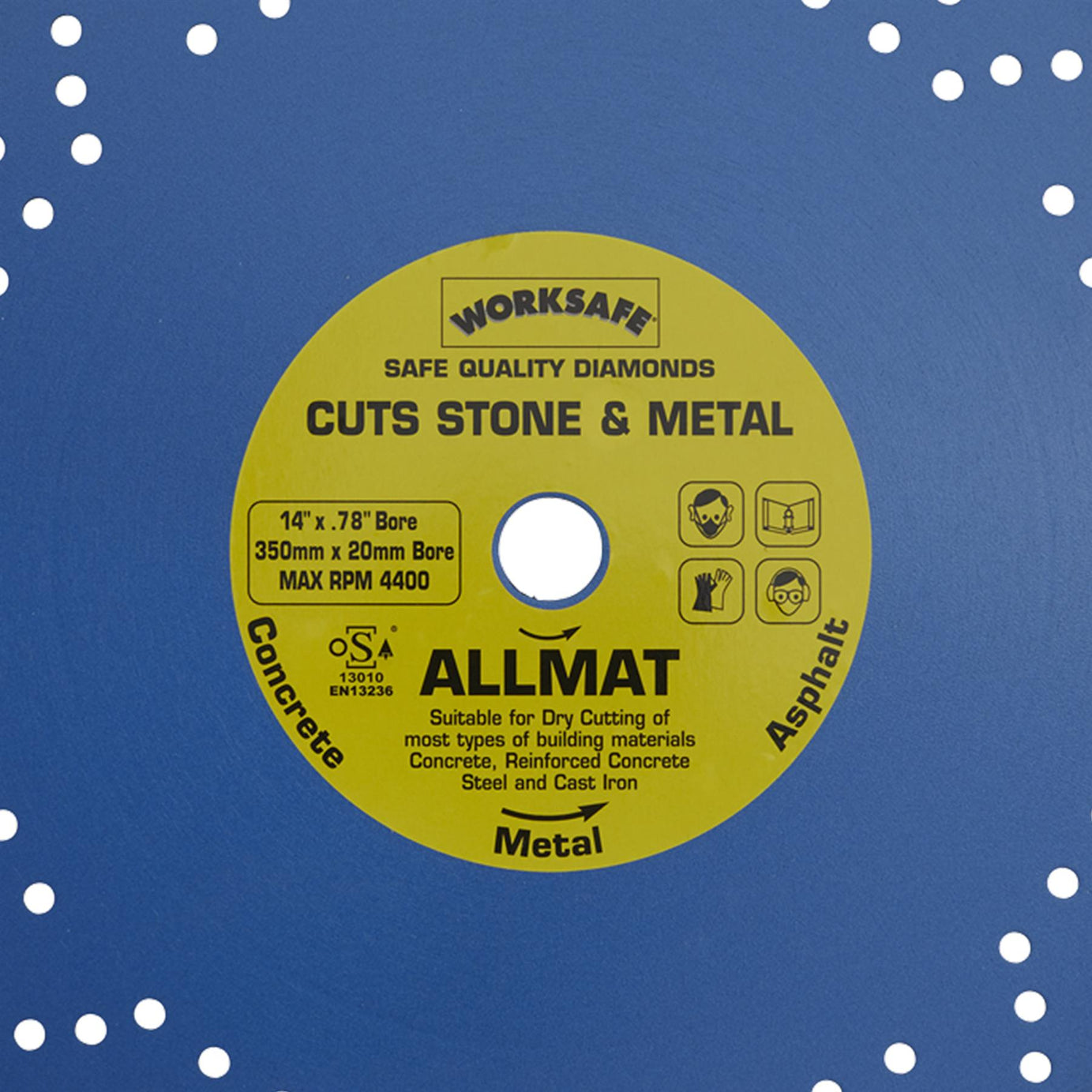 Platinum Allmat Diamond Blade 350 x 20mm
