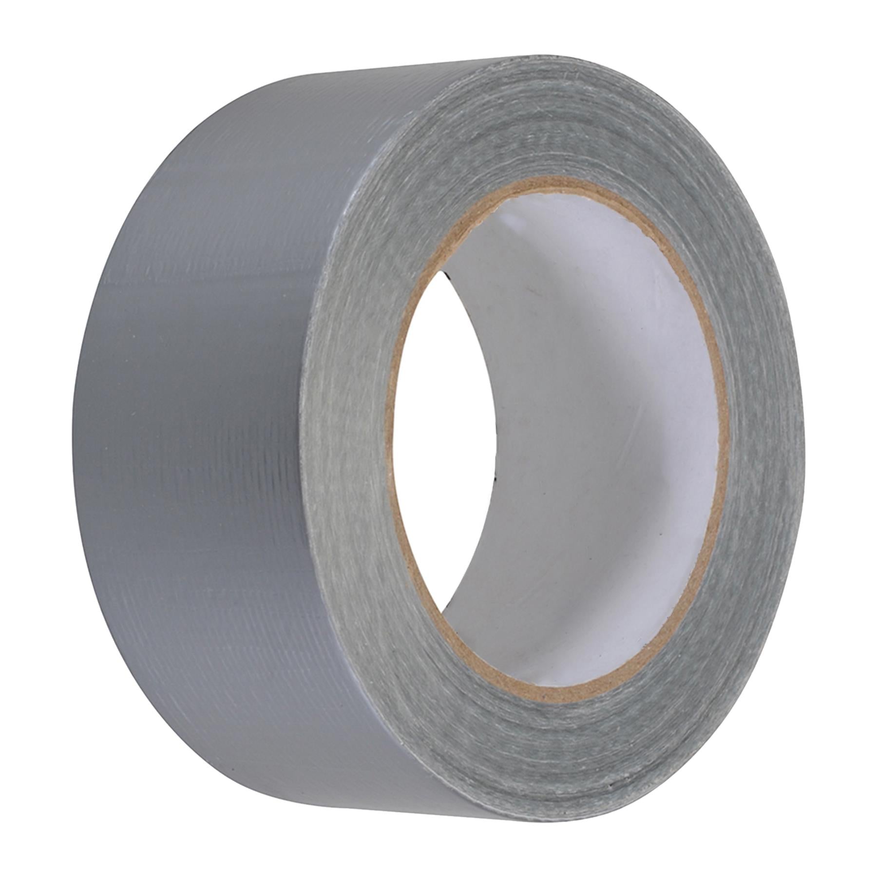 Duct Tape - 50mm X 50M Silver Polyethylene-Coated With Hot-Melt Glue Adhesive