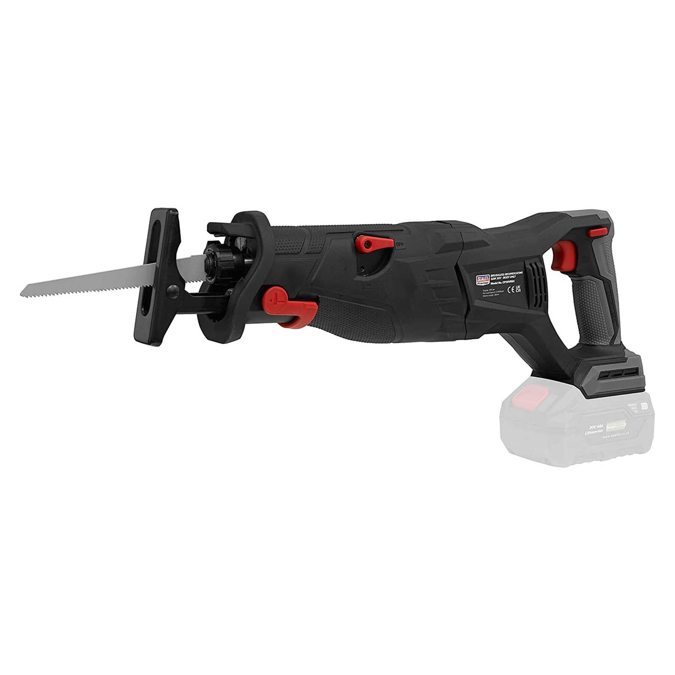 Sealey Brushless Reciprocating Saw 20V 4Ah SV20 Series Kit