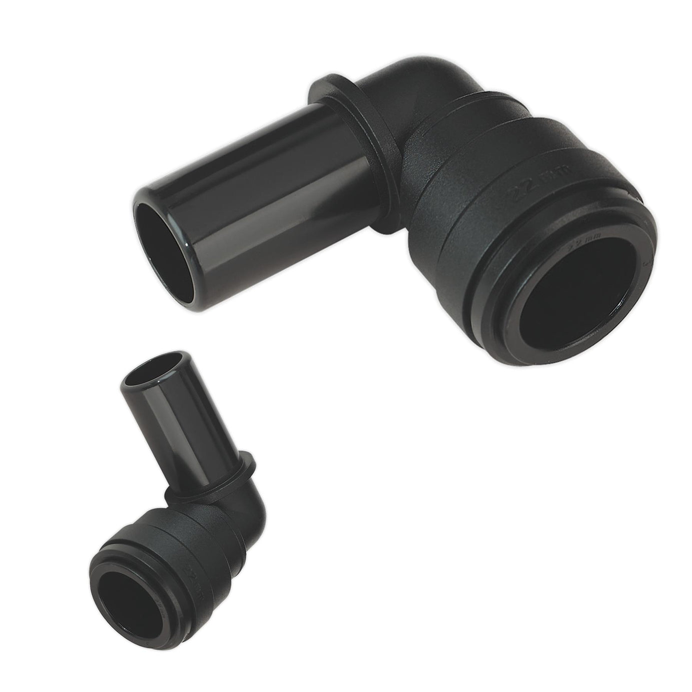 Sealey Stem Elbow 22mm Pack of 2 (John Guest Speedfit - PM222222E)