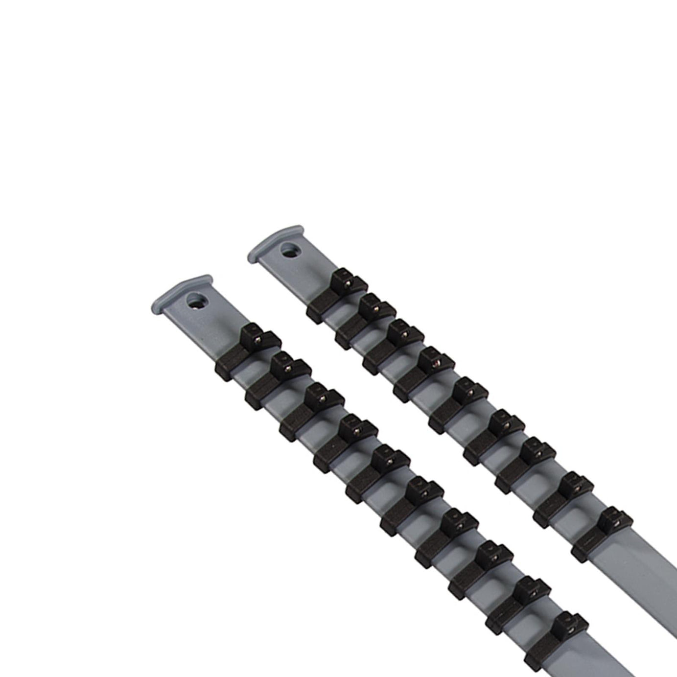 1/4" Drive Socket Holder Storage Organiser Rail Set- 18 Clips For Wall Mounting