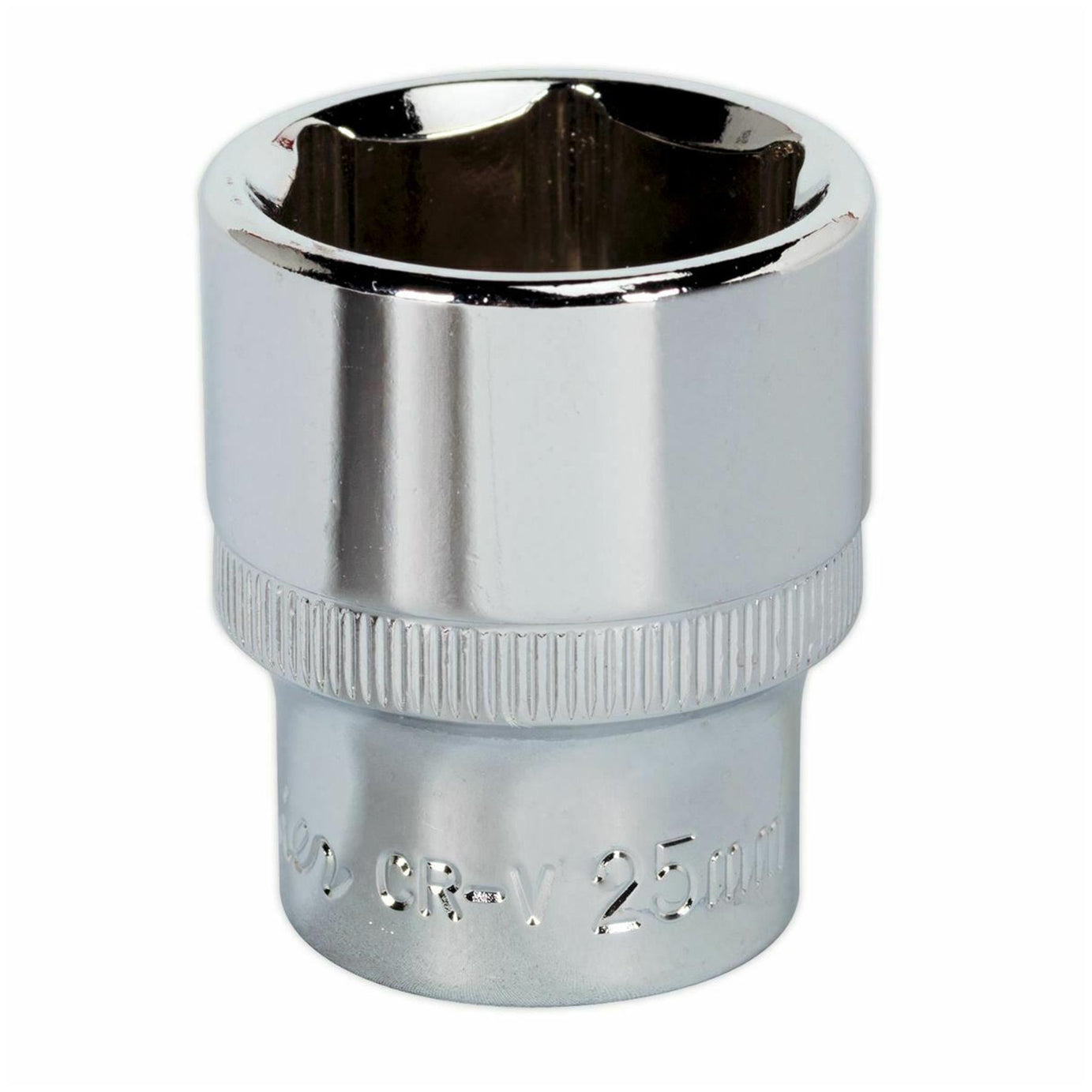 Sealey WallDrive Socket 25mm 1/2"Sq Drive Fully Polished