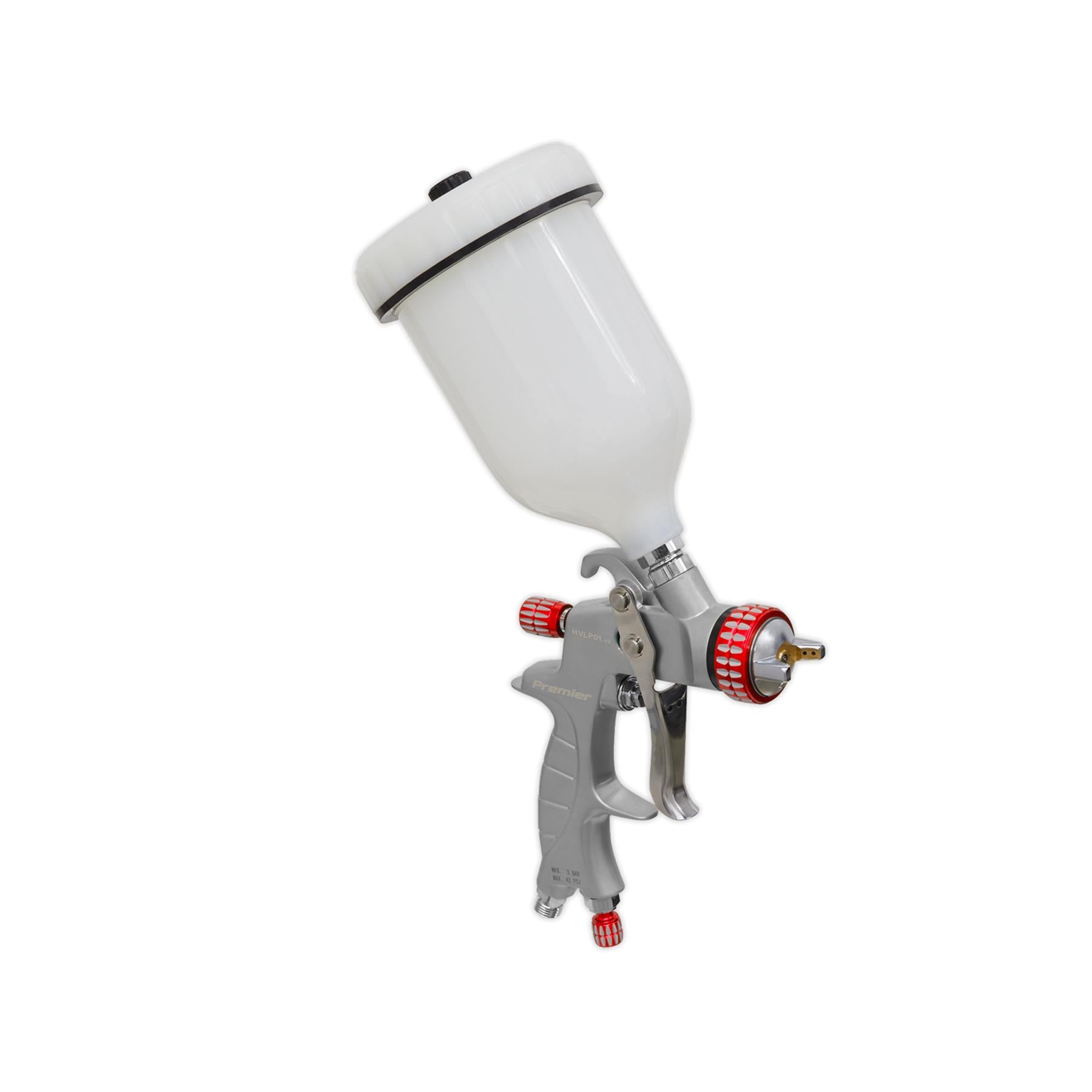 Sealey HVLP Gravity Feed Spray Gun 1.3mm Set-Up