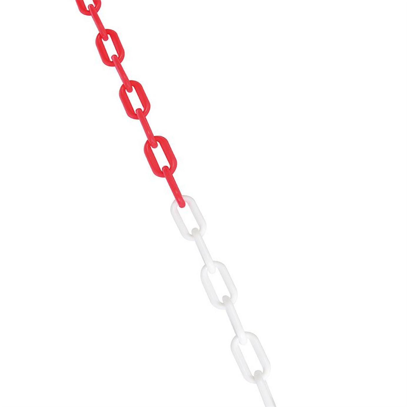 Plastic Chain Red/White 6mm X 5M Strong Plastic Construction Weatherproof