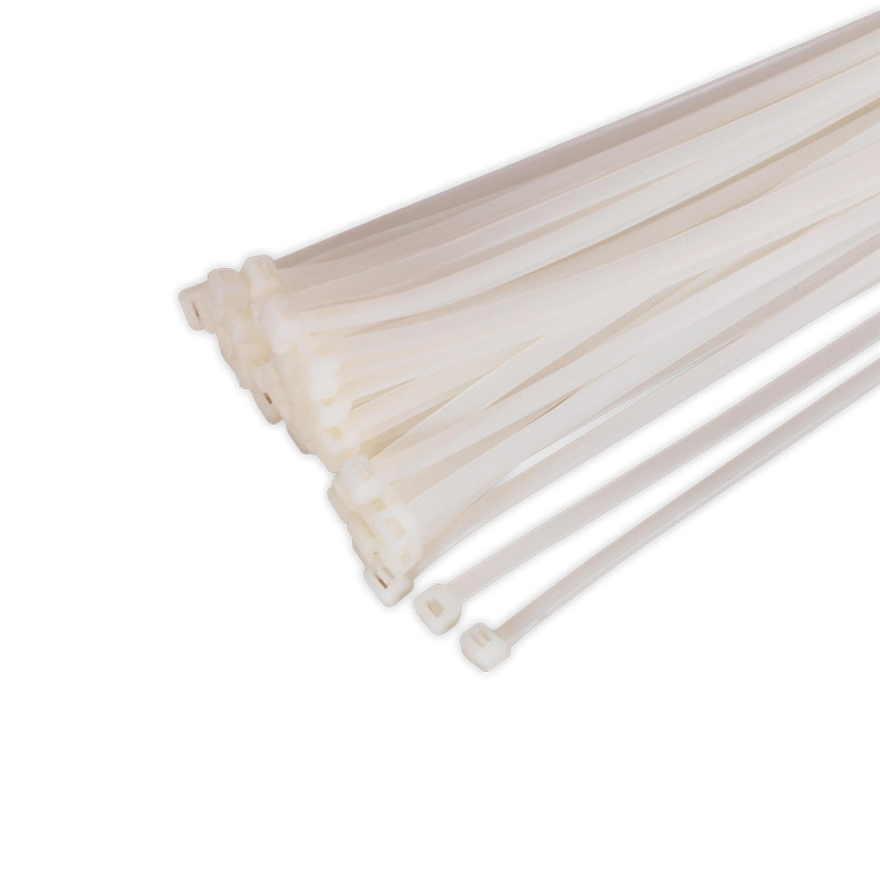 Sealey Cable Tie 450 x 7.6mm White Pack of 50