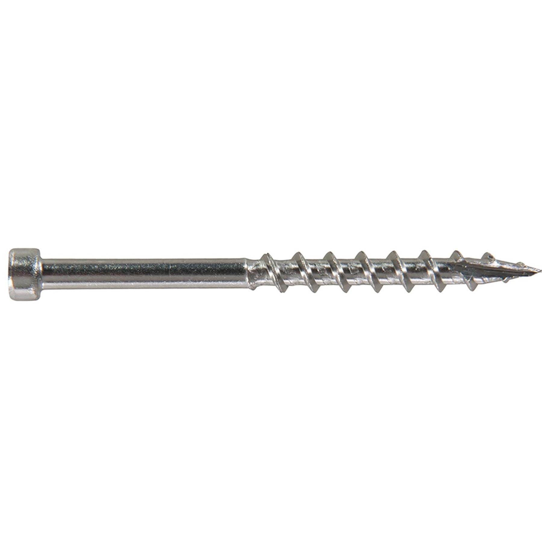 Stainless Steel Pocket-Hole Screws Pan Head Coarse  Thread -SS Deck 8 x 2" 500pk