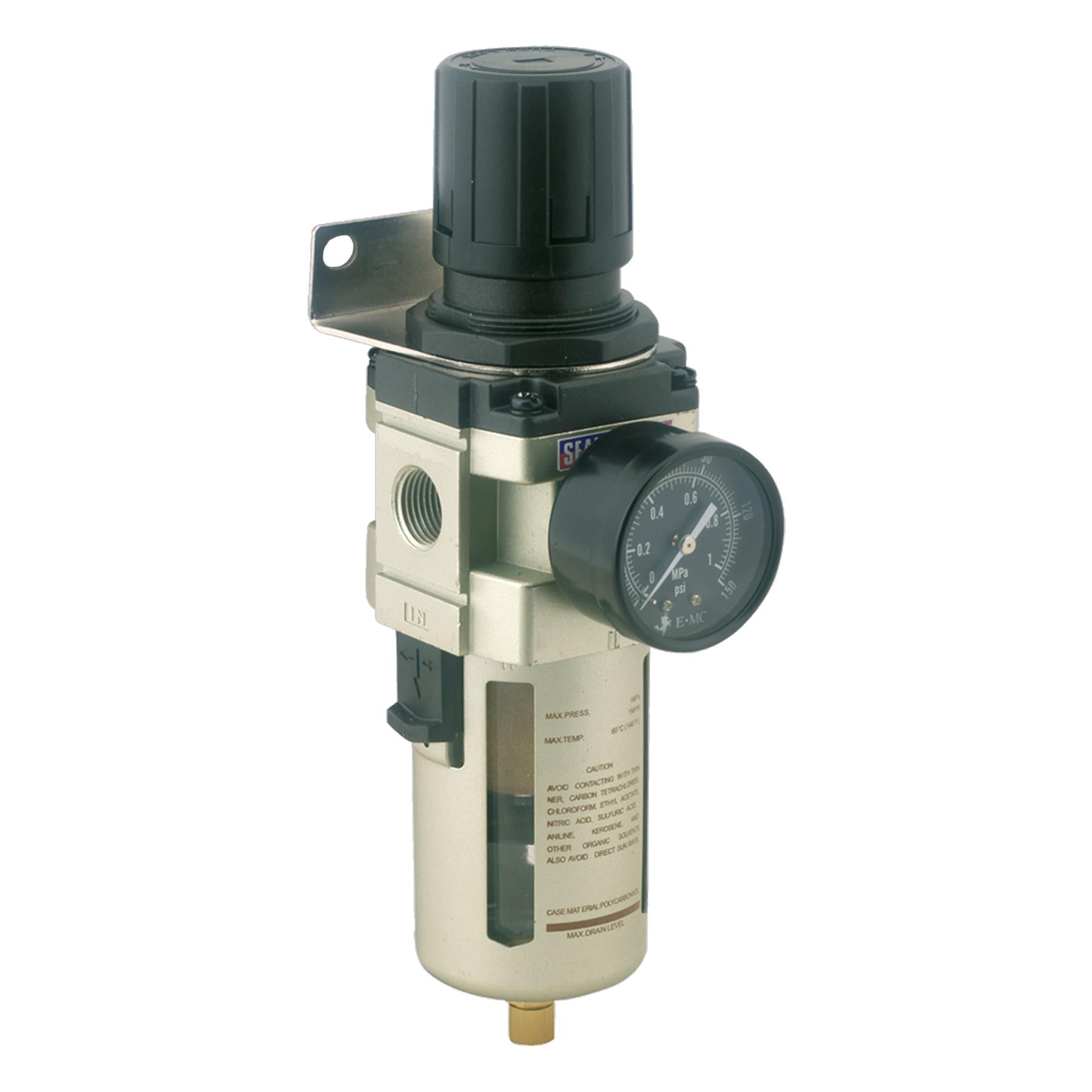 Sealey Air Filter/Regulator Max Airflow 140cfm
