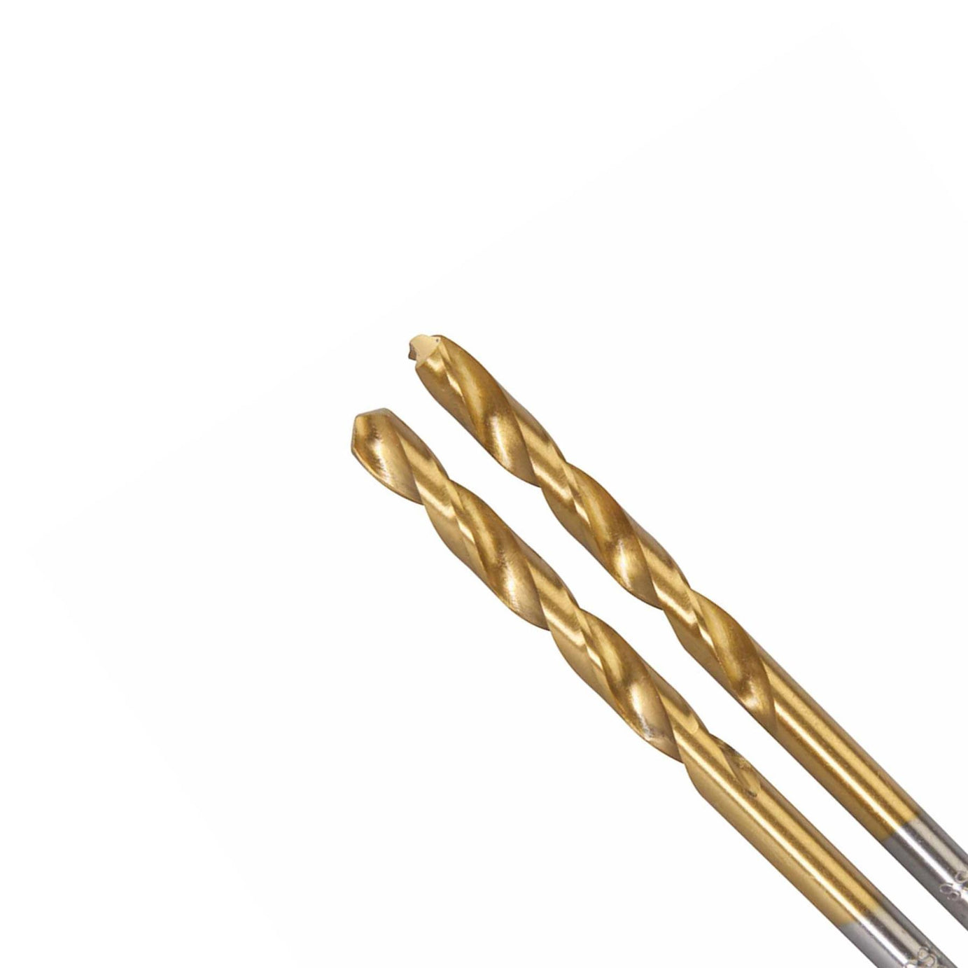 2Pk Hss Titanium-Coated Drill Bits 6.0mm Durable High Speed Metal Wood Plastic