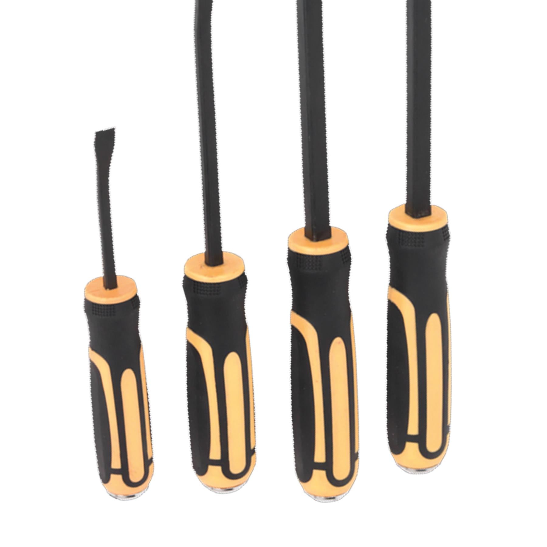 Sealey Angled Pry Bar Set with Hammer Cap Heavy-Duty 4pc