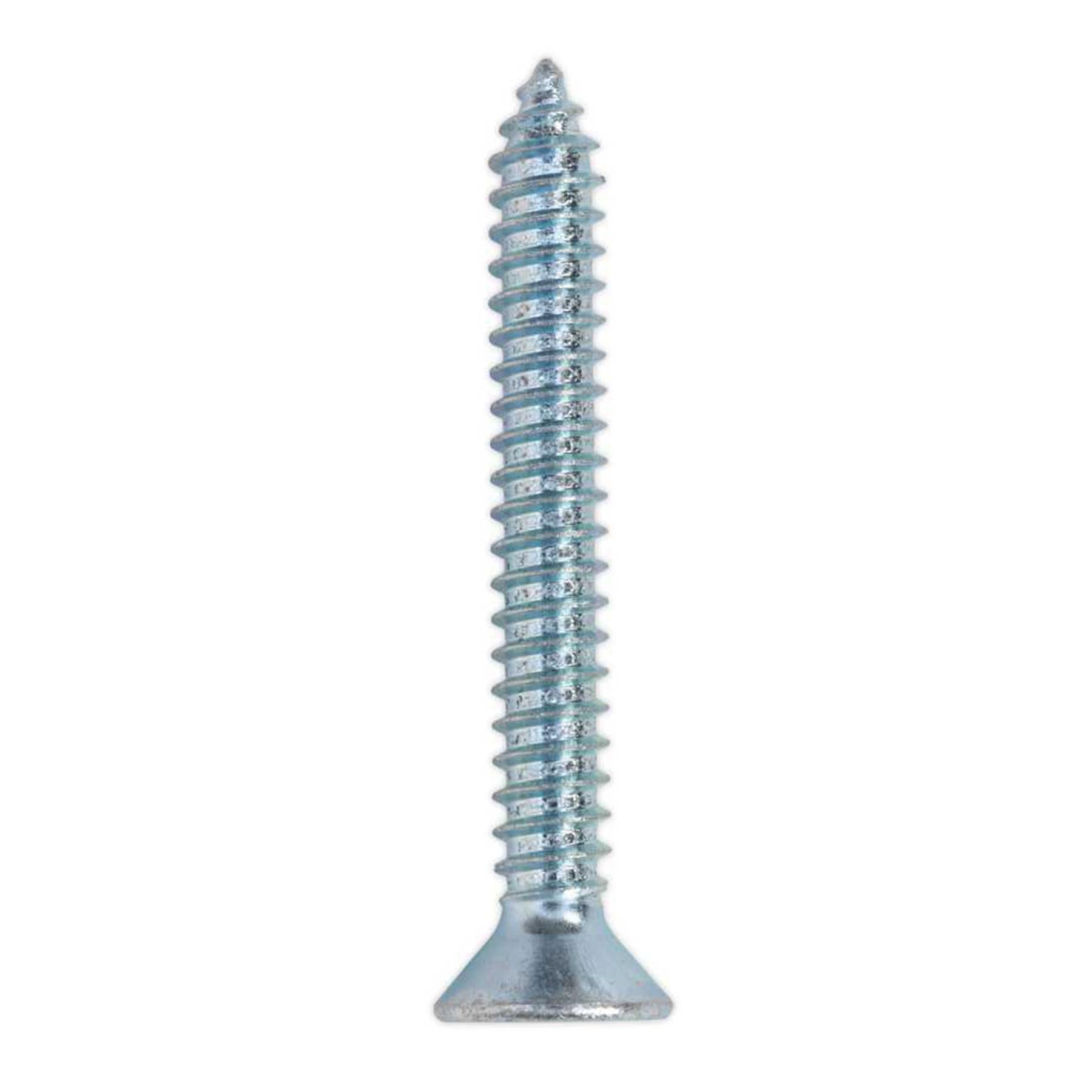 Sealey Self Tapping Screw 6.3 x 51mm Countersunk Pozi Pack of 100