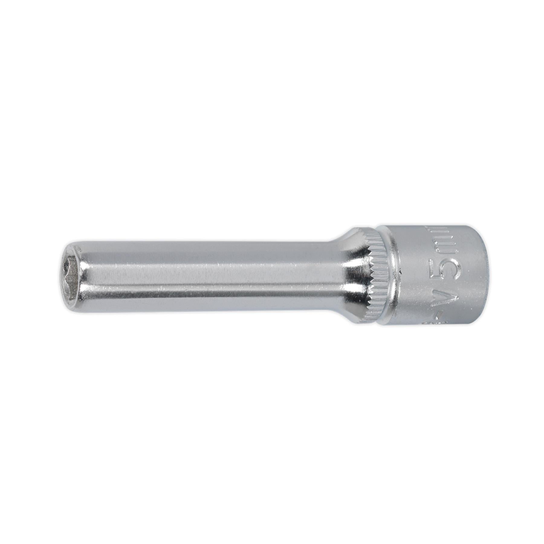 Sealey WallDrive Socket 5mm Deep 1/4"Sq Drive