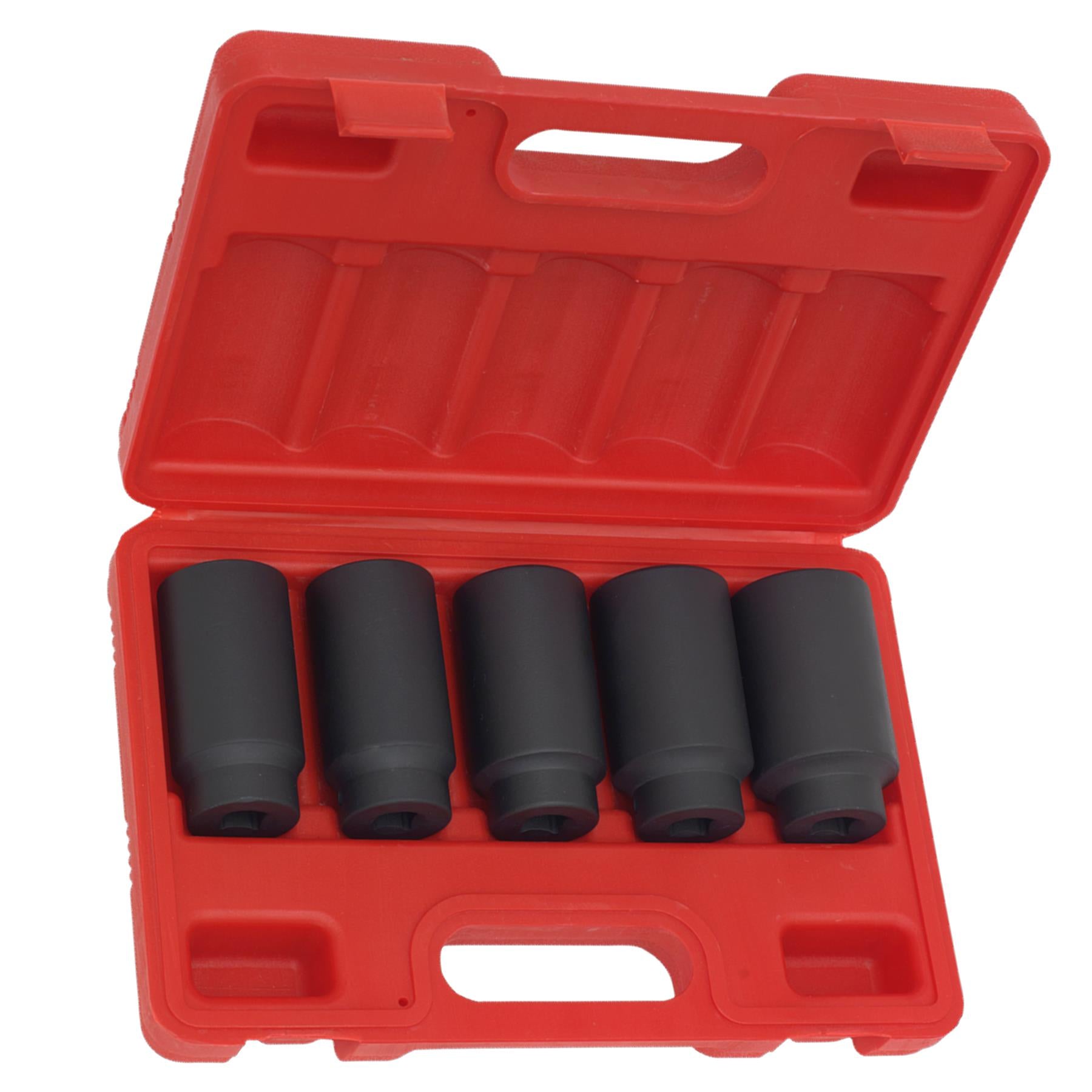 Sealey Impact Hub Nut Socket Set 5pc 1/2"Sq Drive