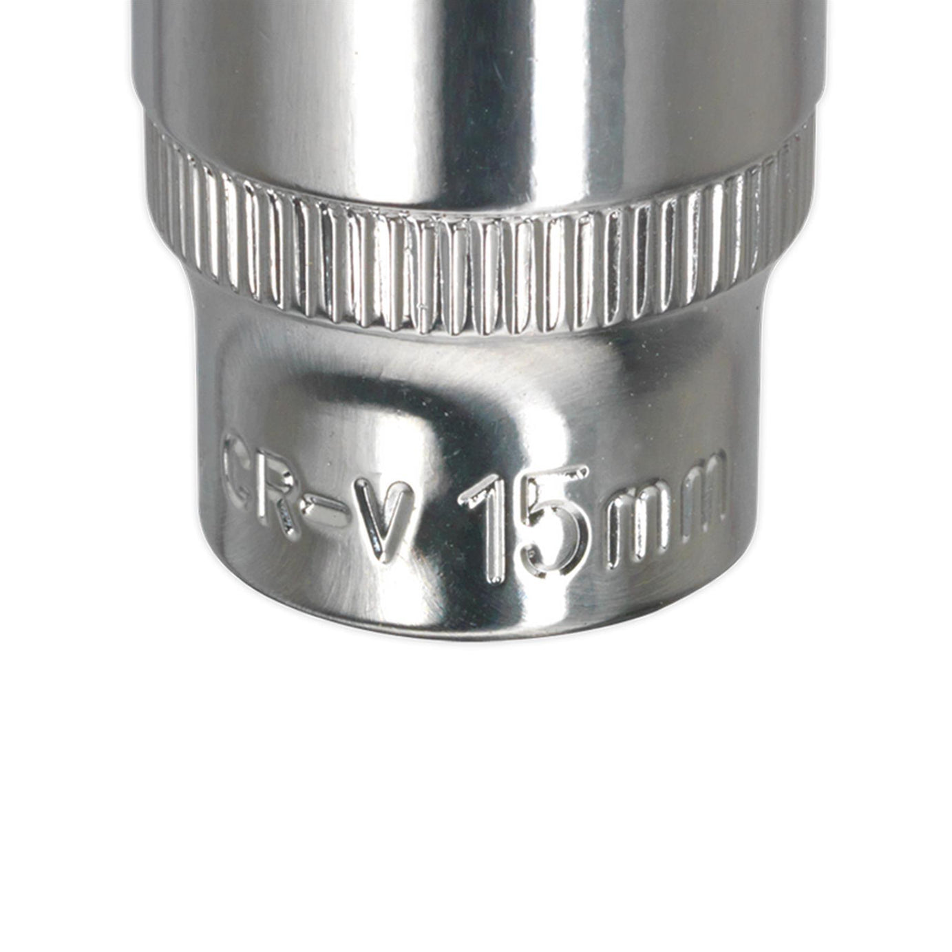Sealey WallDrive Socket 15mm 3/8"Sq Drive Fully Polished