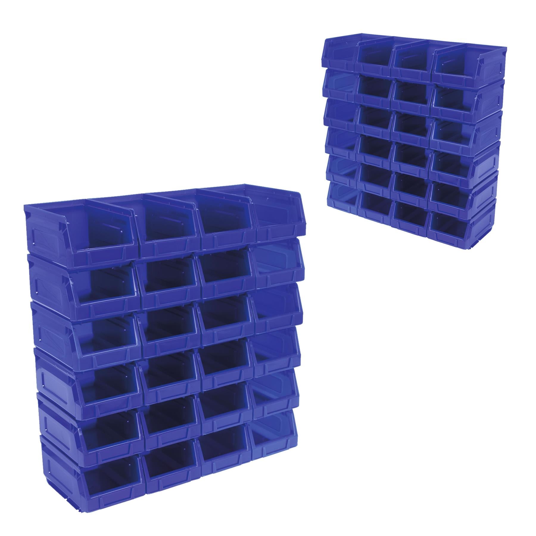 Sealey Plastic Storage Bin 105 x 165 x 85mm - Blue Pack of 24