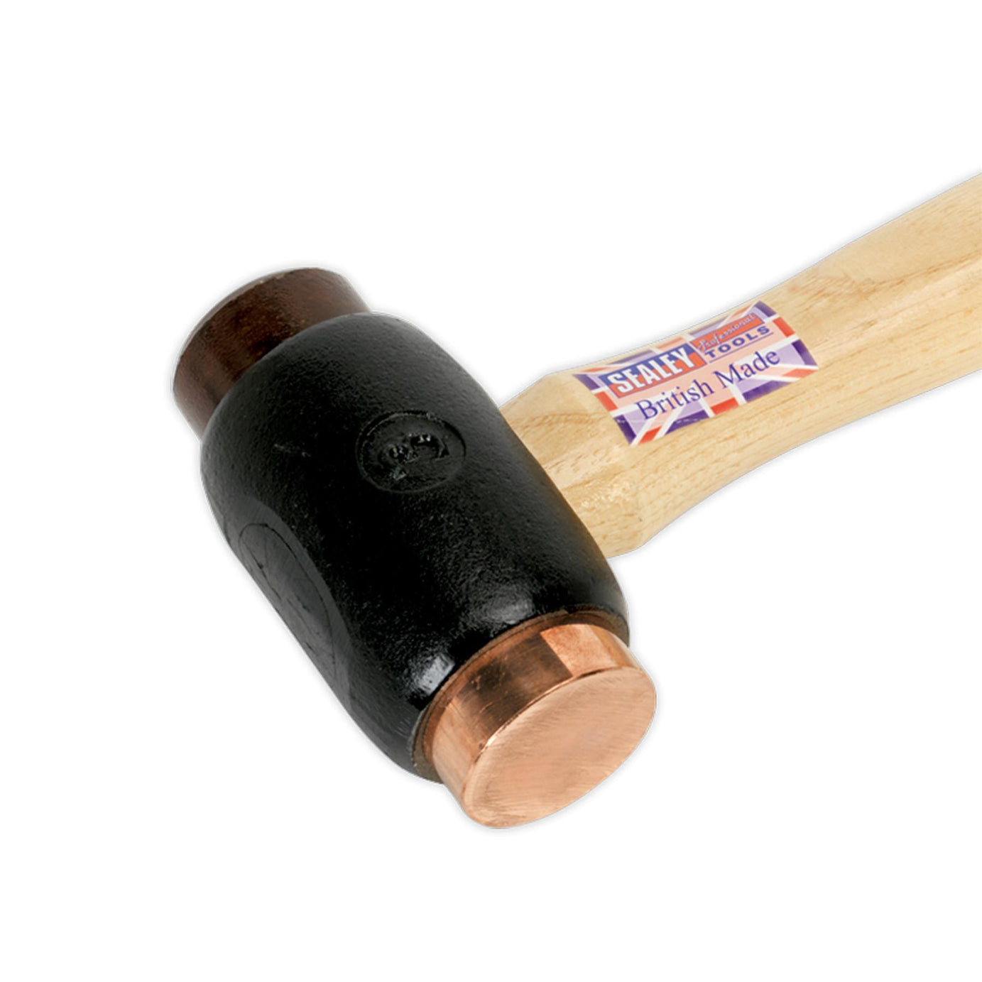 Sealey Copper/Rawhide Faced Hammer 3.5lb Hickory Shaft