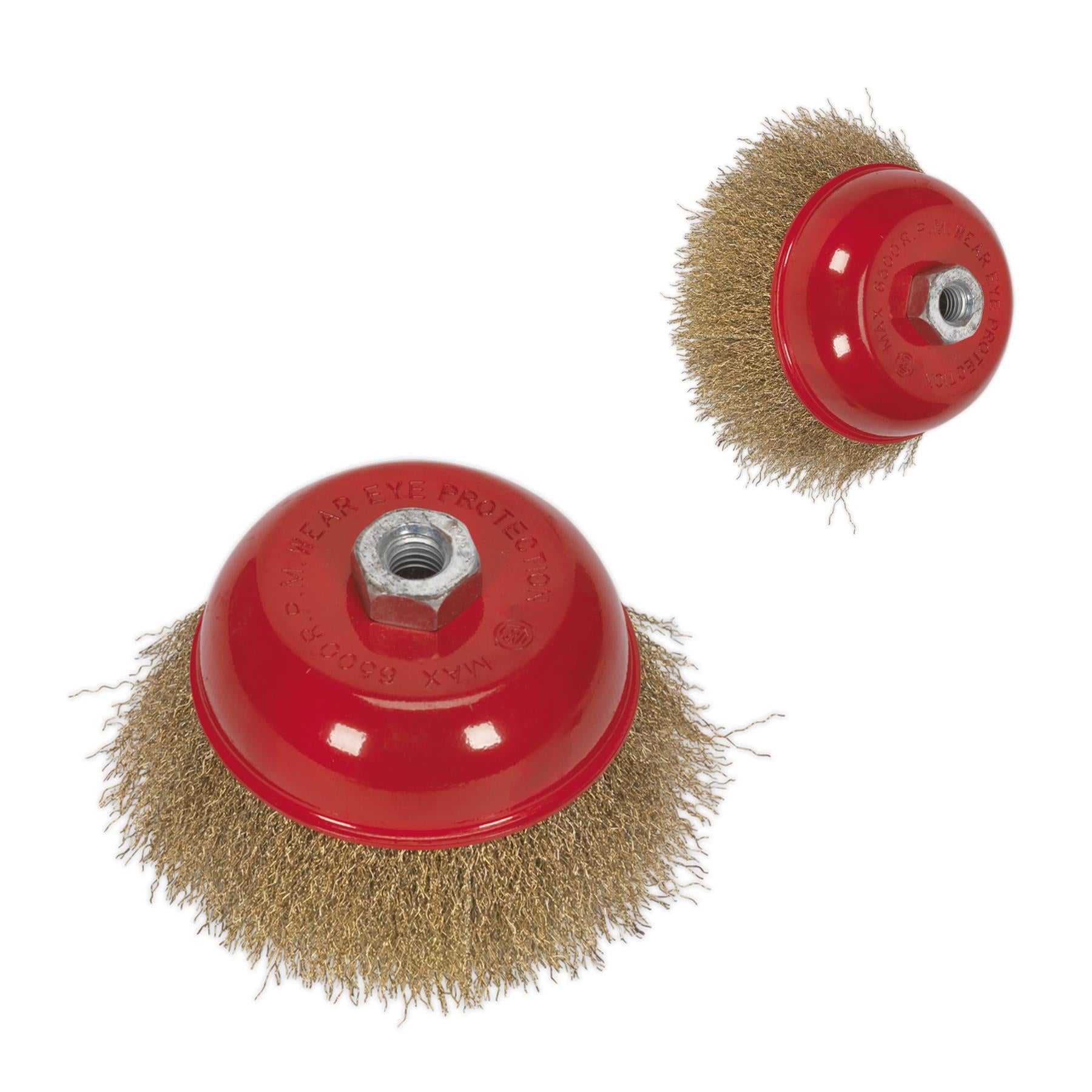 Sealey Brassed Steel Cup Brush Ø125mm M14 x 2mm