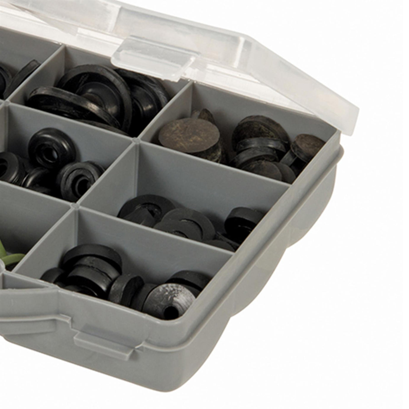 140Pce Tap Washers Assortment Pack Rubber Flat, Domed Washers & Jumpers