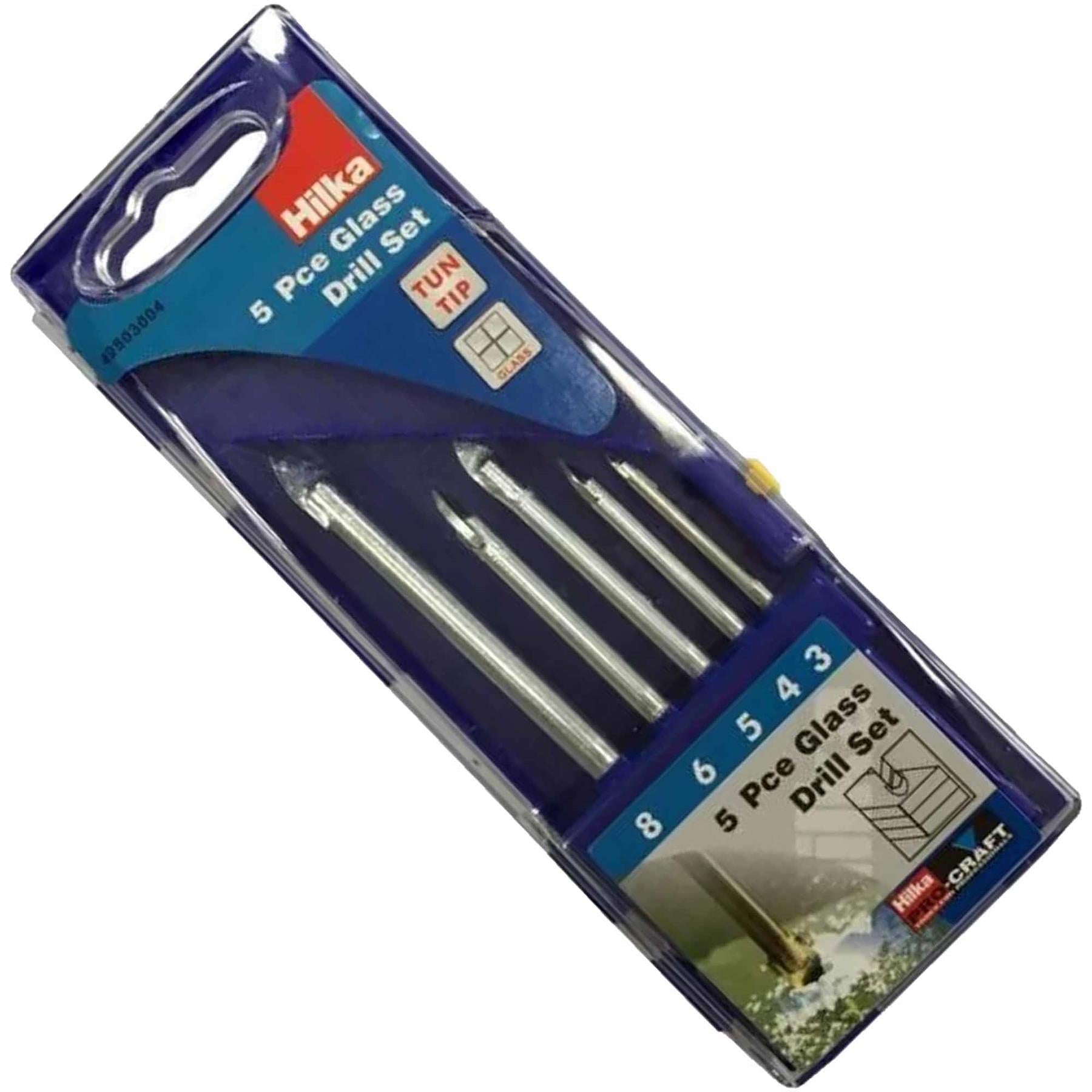 5Pcs Multifunctional Drill Bits Ceramic Wall Glass Punching Hole Working Set