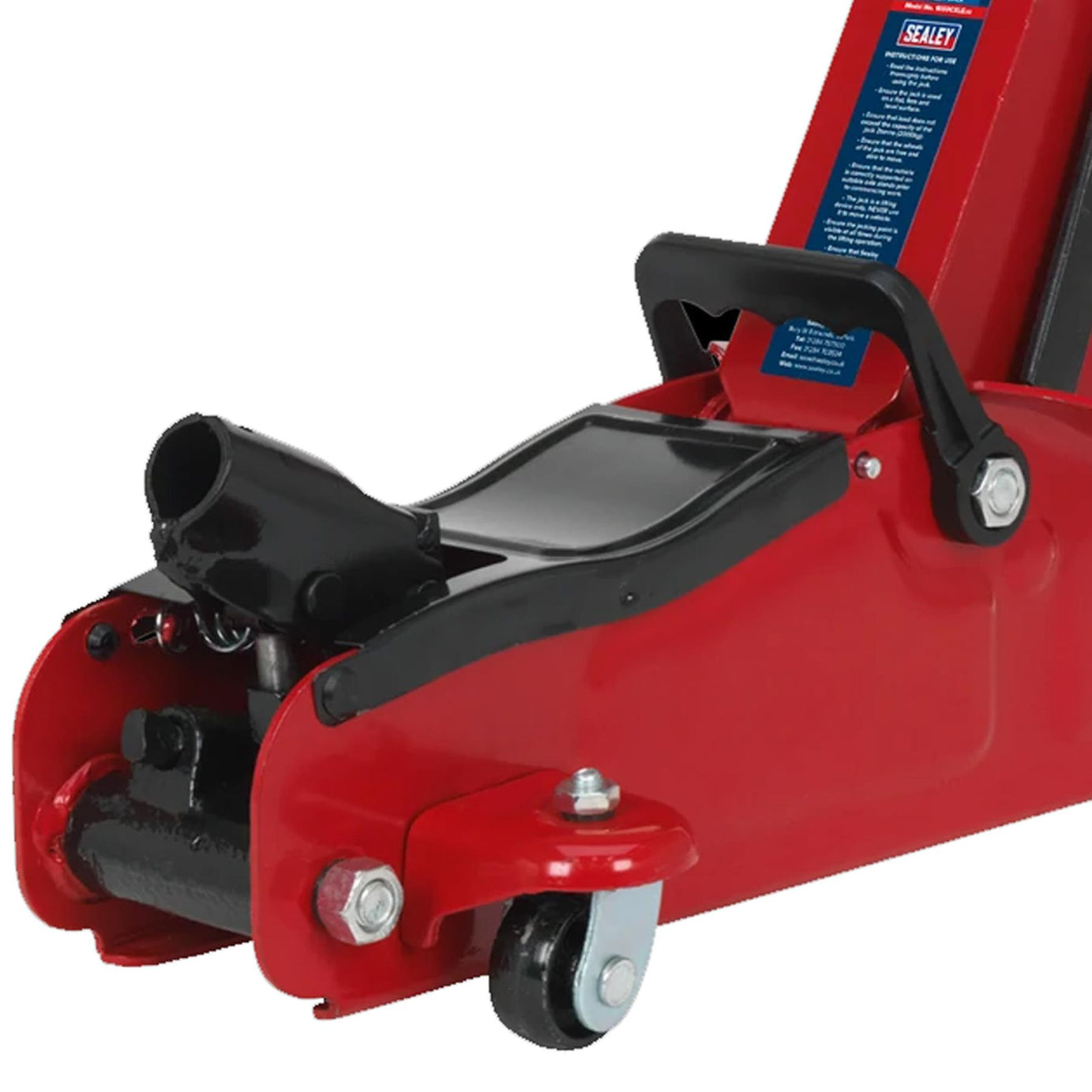 Sealey Trolley Jack 2tonne Low Entry Short Chassis