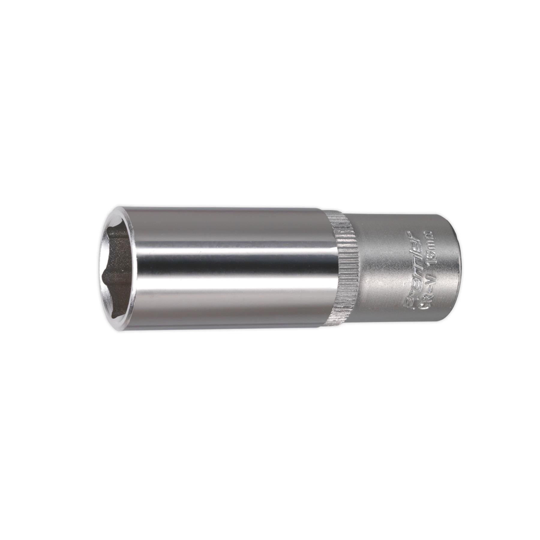 Sealey WallDrive® Socket 16mm Deep 3/8"Sq Drive Garage Workshop DIY