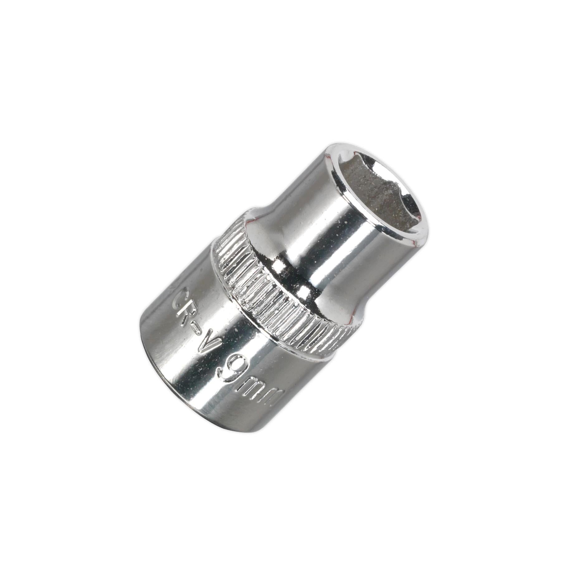 Sealey WallDrive Socket 9mm 3/8"Sq Drive Fully Polished
