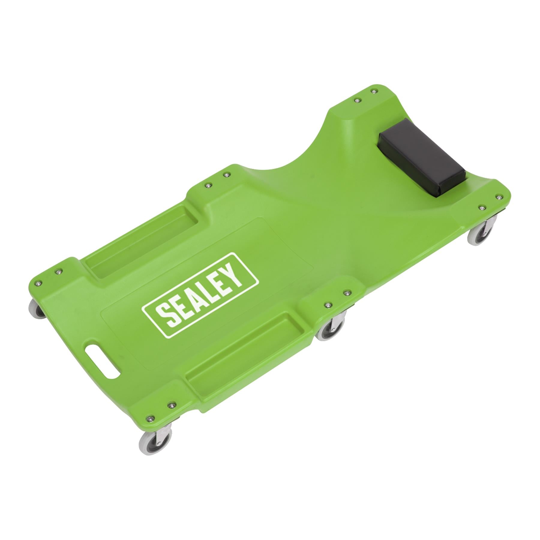 Sealey Composite Creeper with 6 Wheels - Hi-Vis